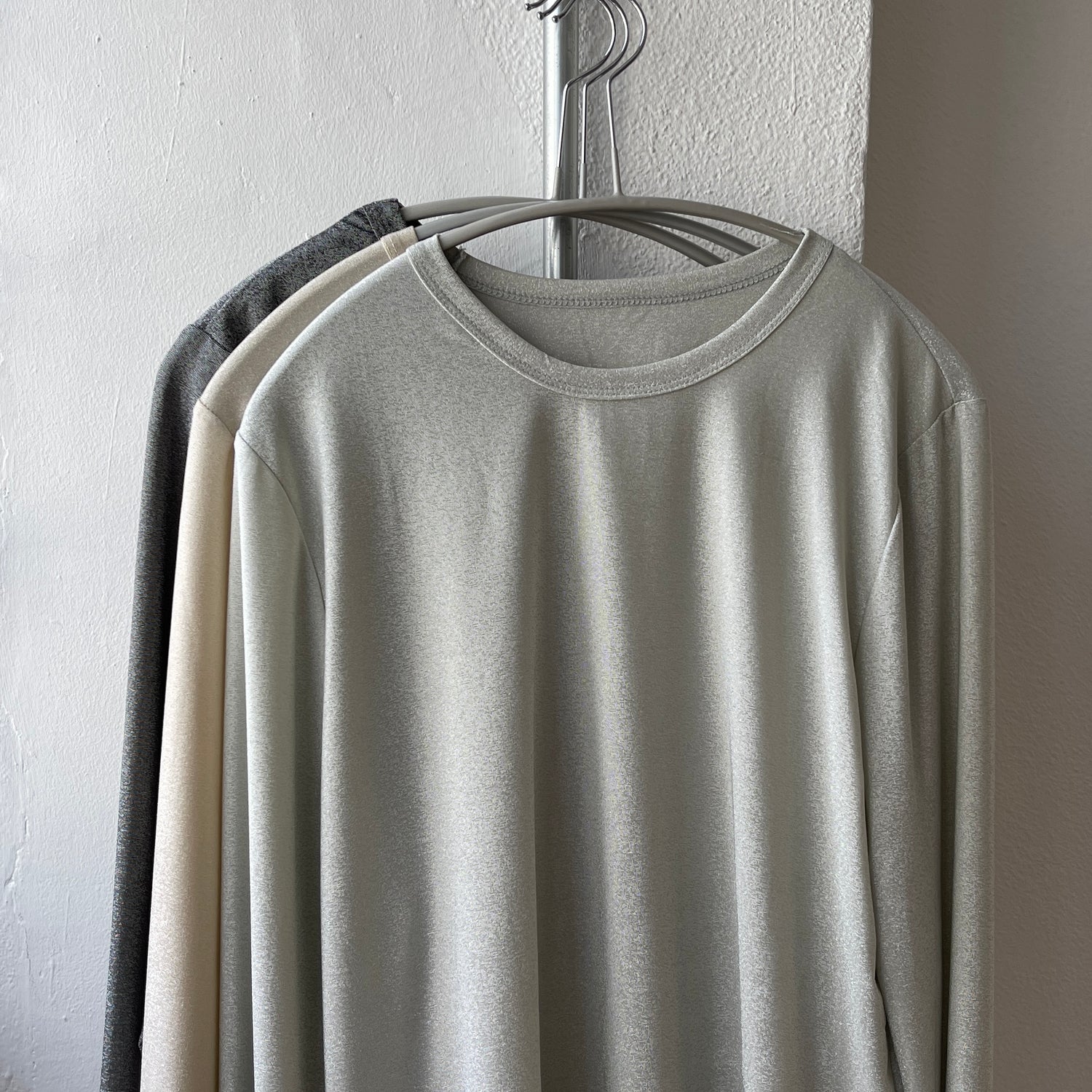 glitter disco long tee / black