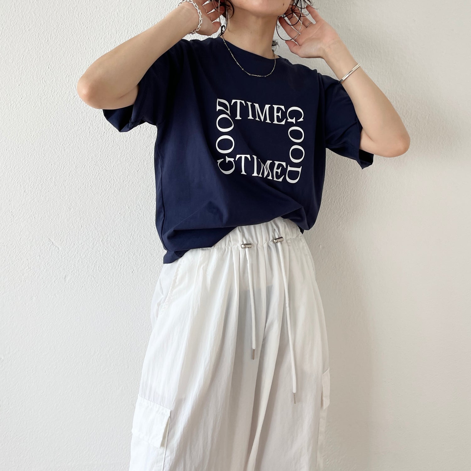 "GOOD TIME" / navy