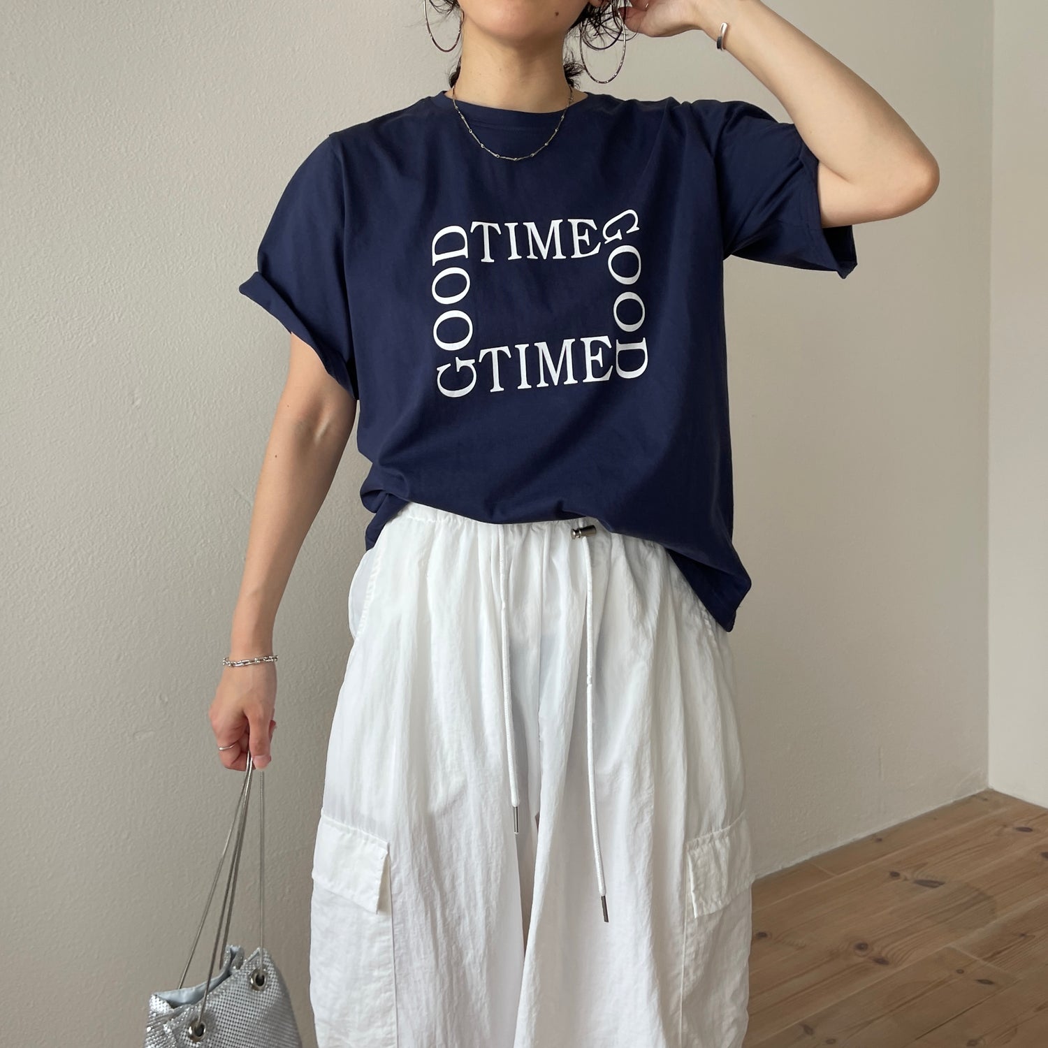 "GOOD TIME" / navy