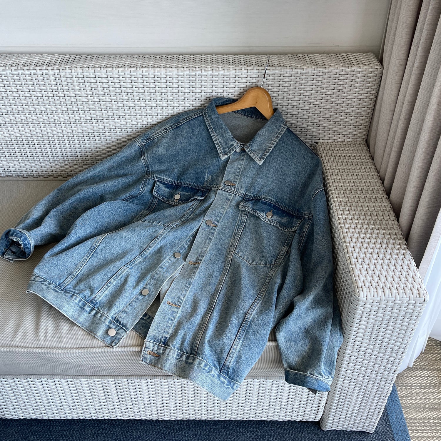 perfect silhouette buddy denim jacket / blue