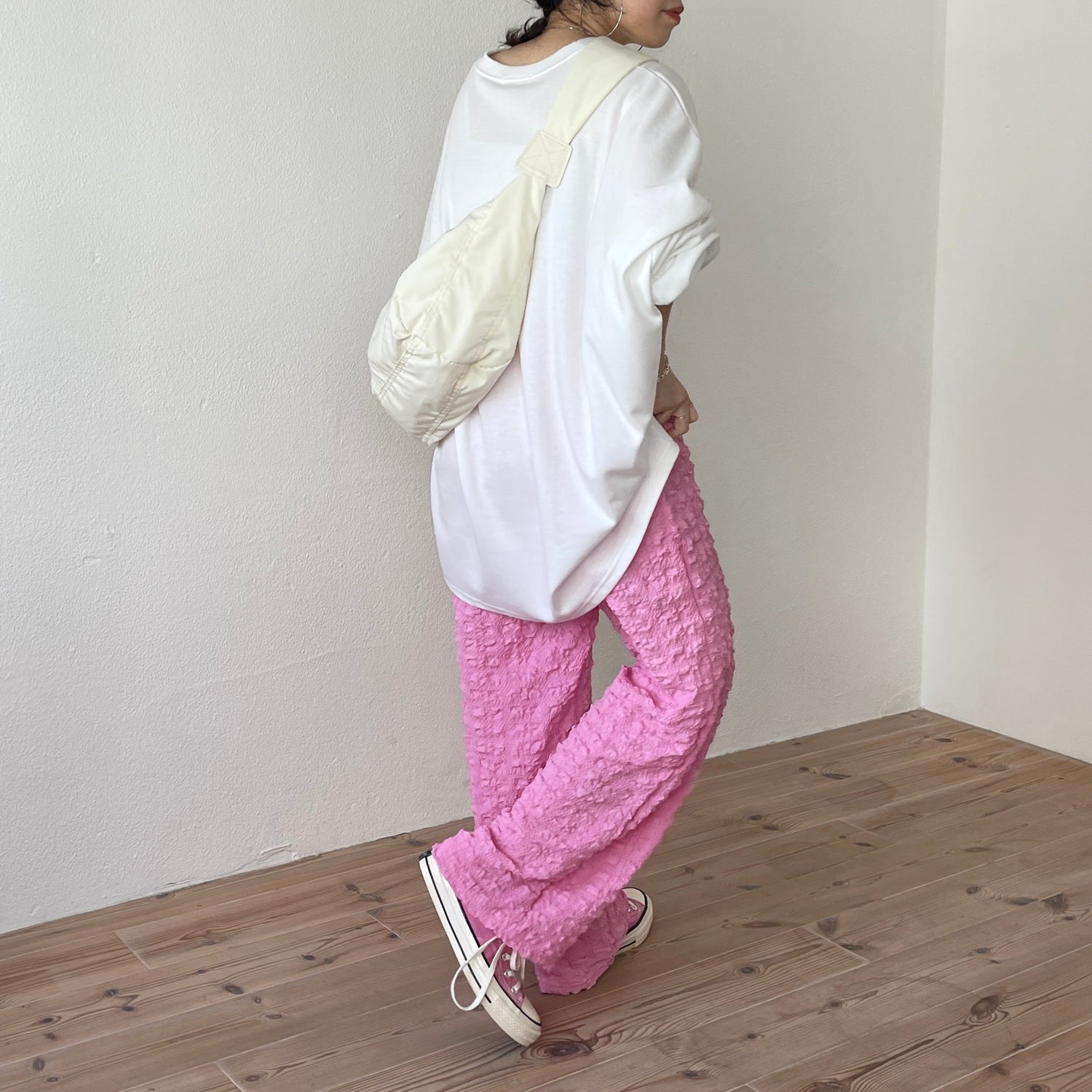 【SAMPLE】(セットで着て欲しい)non non iron pants / pink