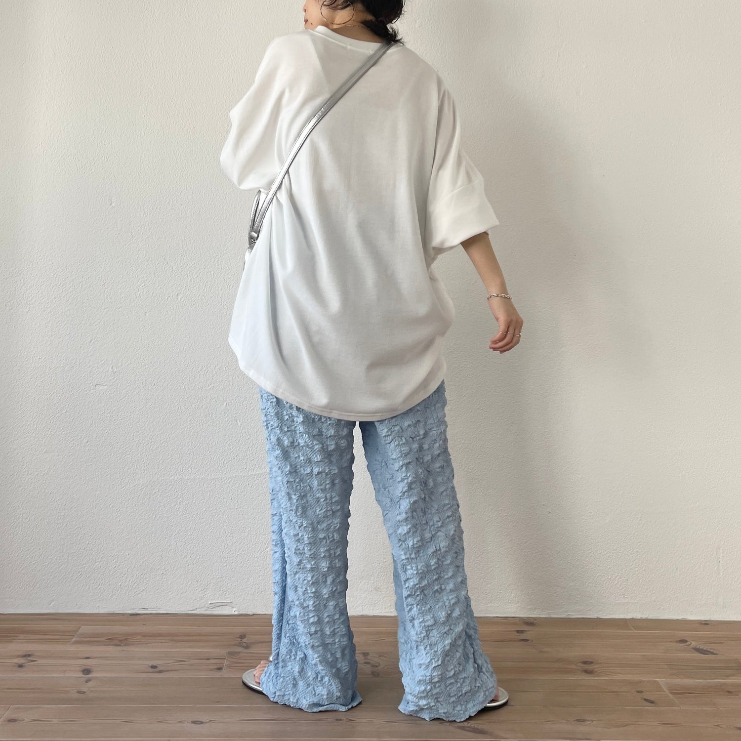 【SAMPLE】(セットで着て欲しい)non non iron pants / sky blue