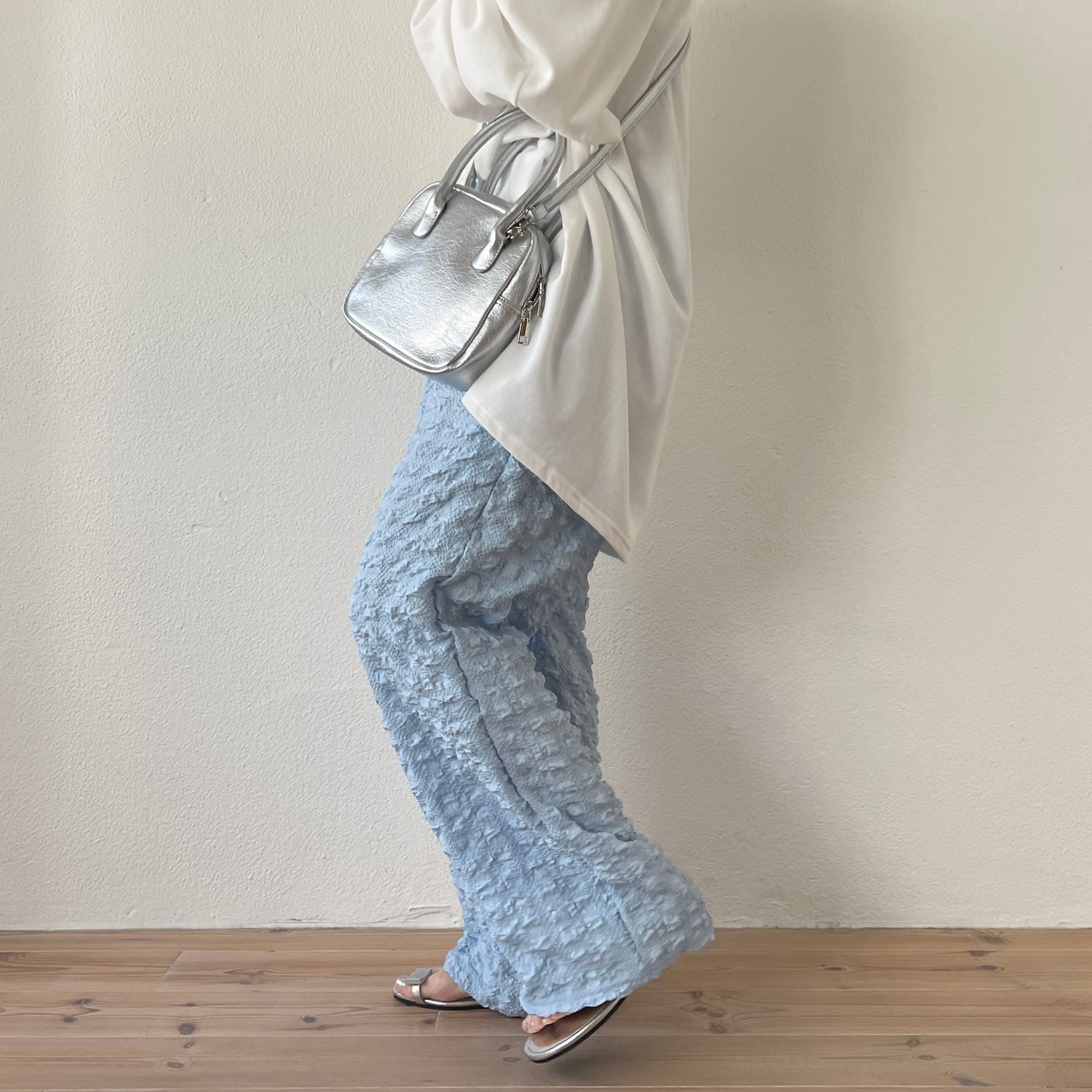 【SAMPLE】(セットで着て欲しい)non non iron pants / sky blue