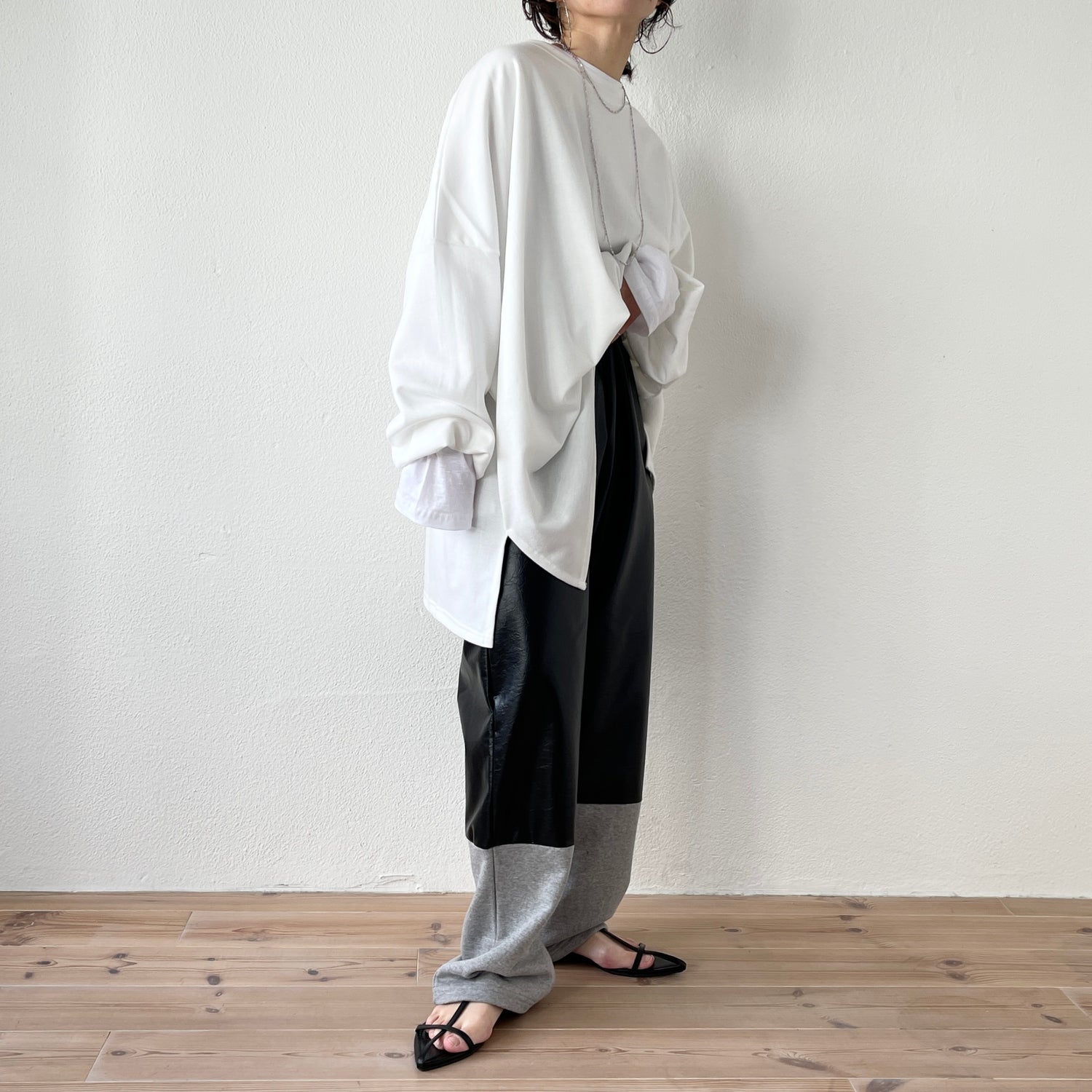 super loose light sweatee / ivory