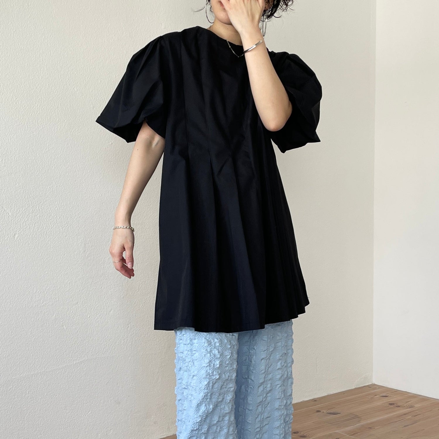 【SAMPLE】(セットで着て欲しい)non non iron pants / sky blue