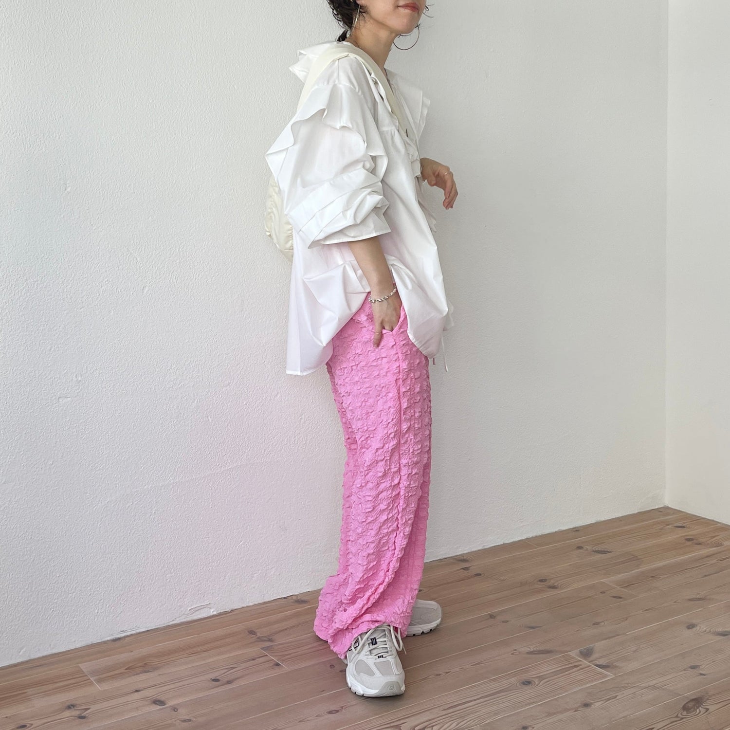 【SAMPLE】(セットで着て欲しい)non non iron pants / pink