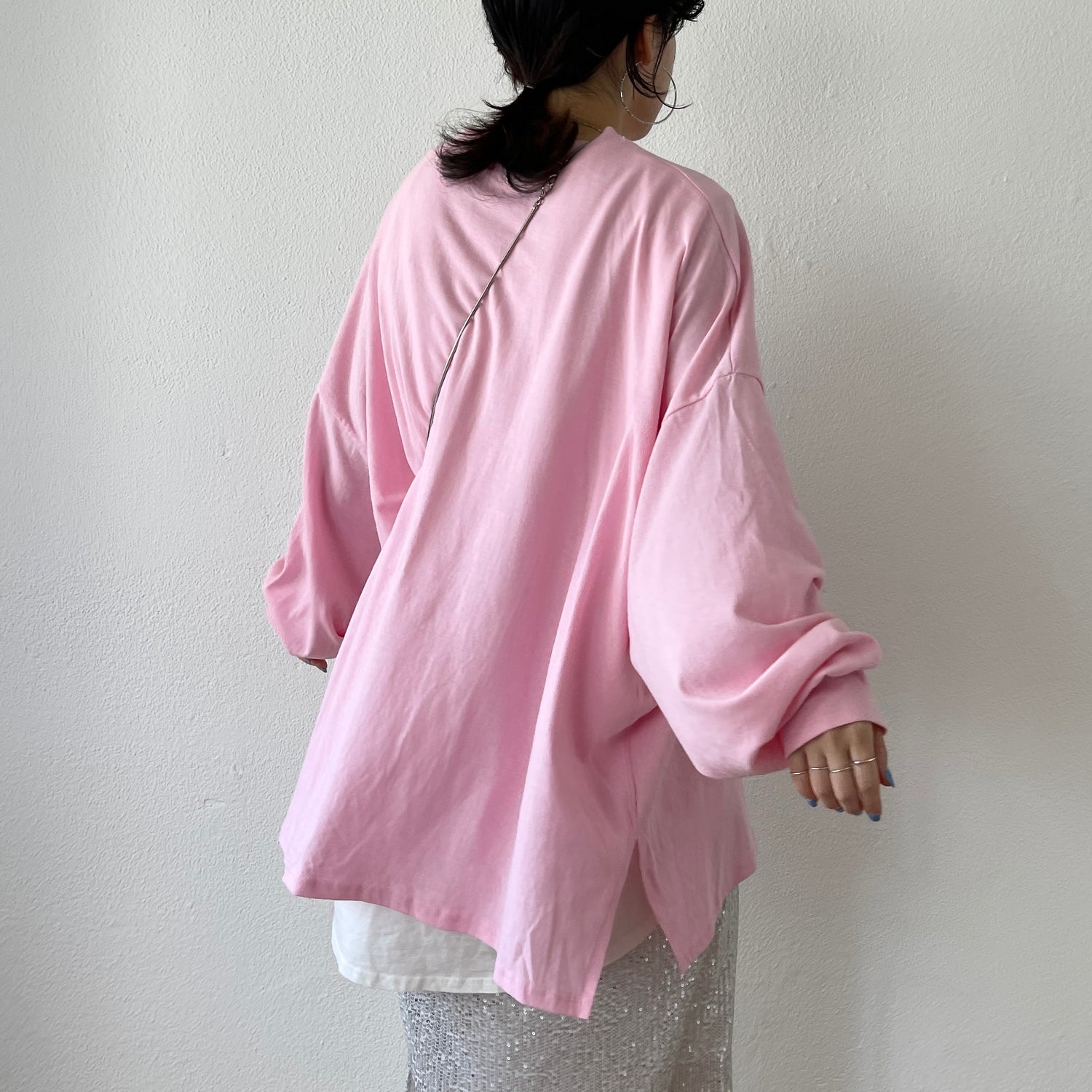 vintage like bear tee / pink