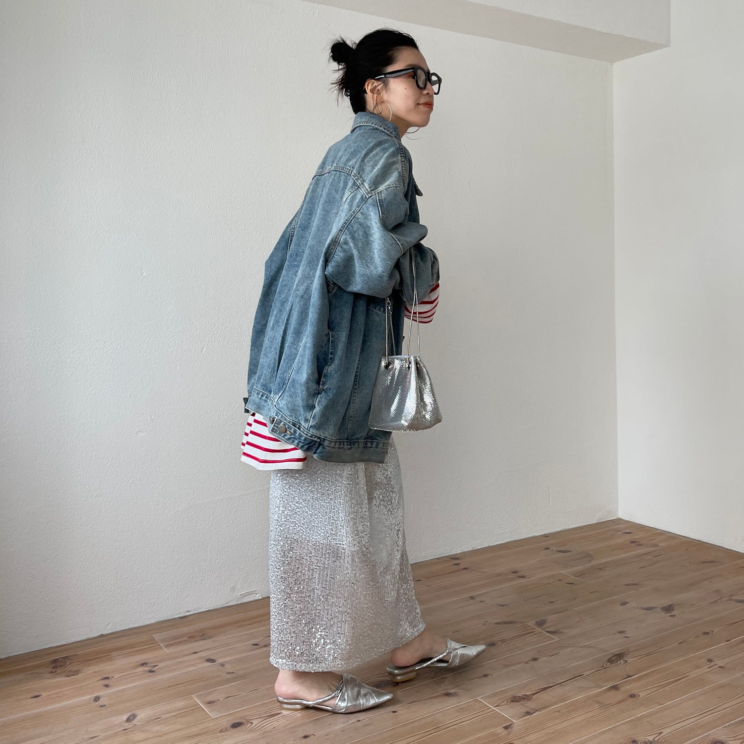 perfect silhouette buddy denim jacket / blue