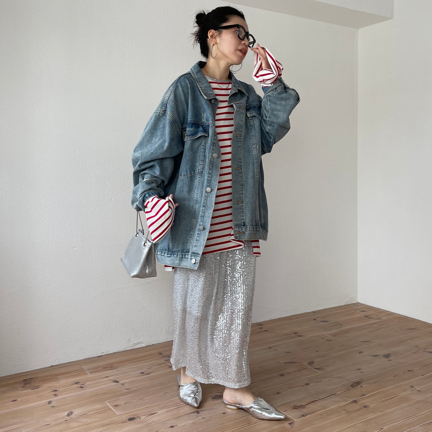 perfect silhouette buddy denim jacket / blue