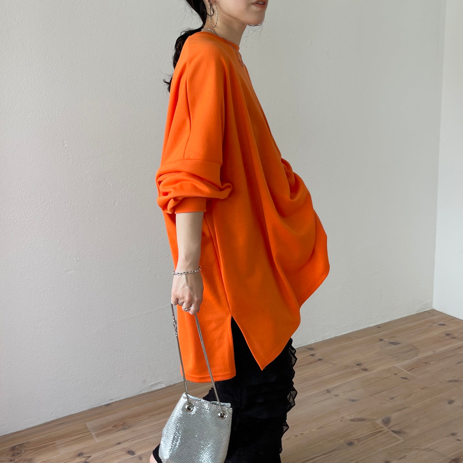 super loose light sweatee / orange