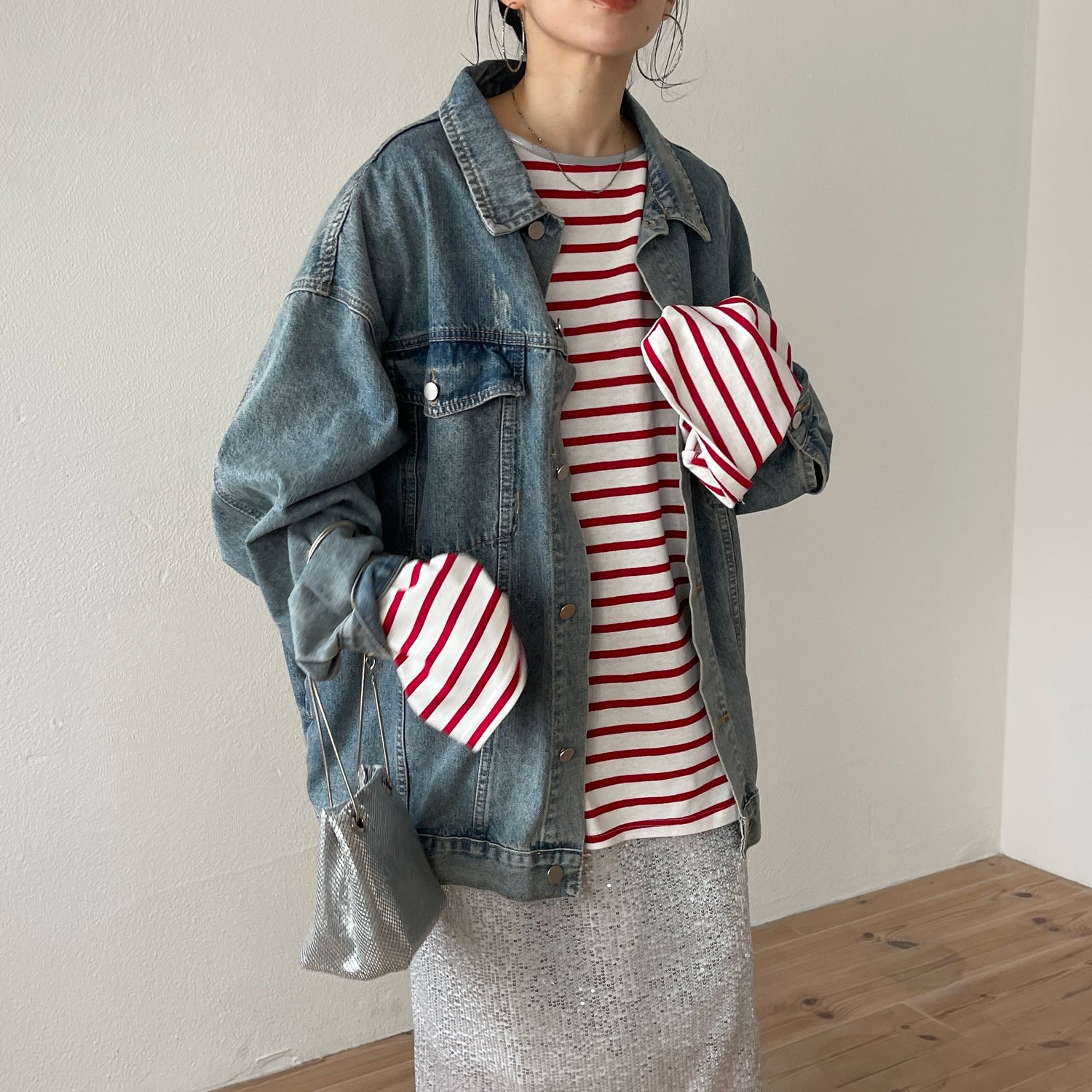 perfect silhouette buddy denim jacket / blue