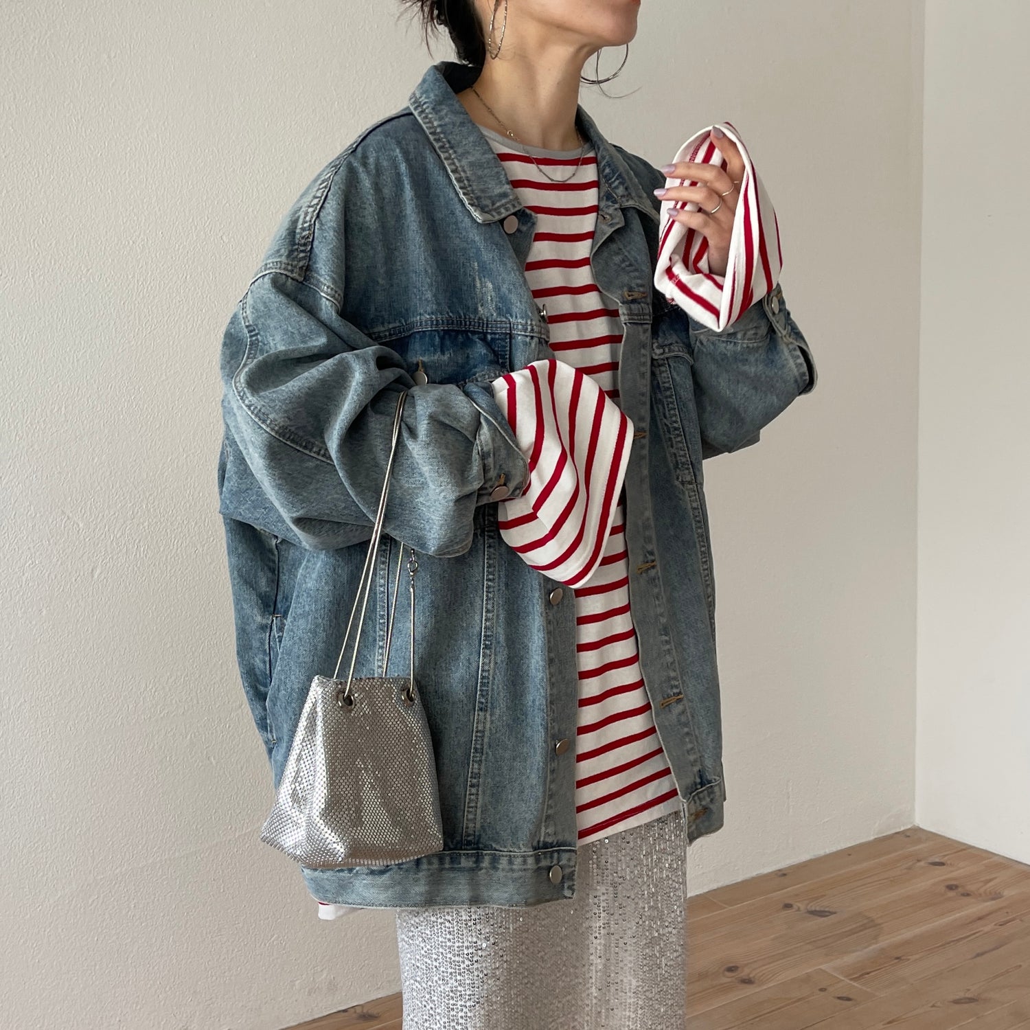perfect silhouette buddy denim jacket / blue