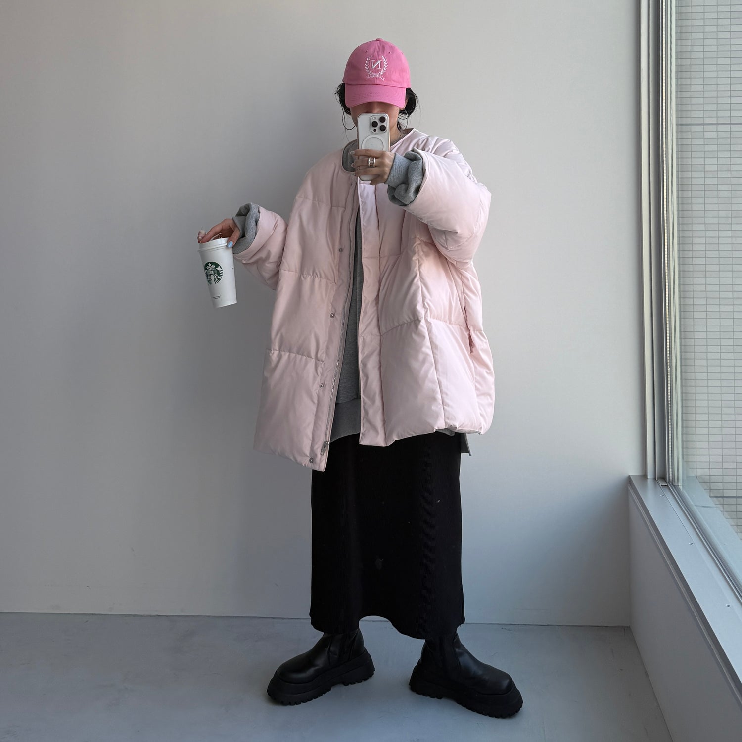 perfect silhouette down / baby pink