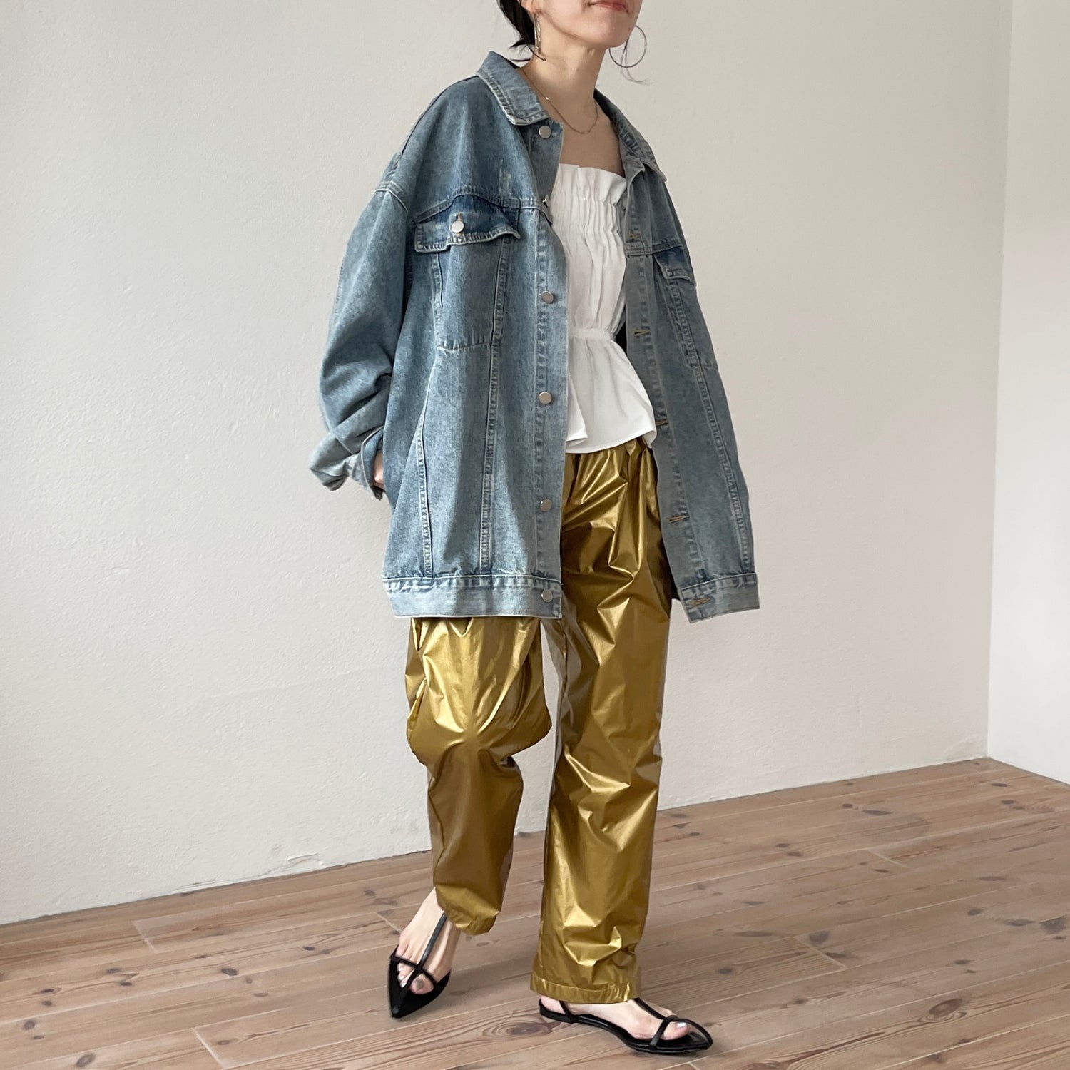 perfect silhouette buddy denim jacket / blue