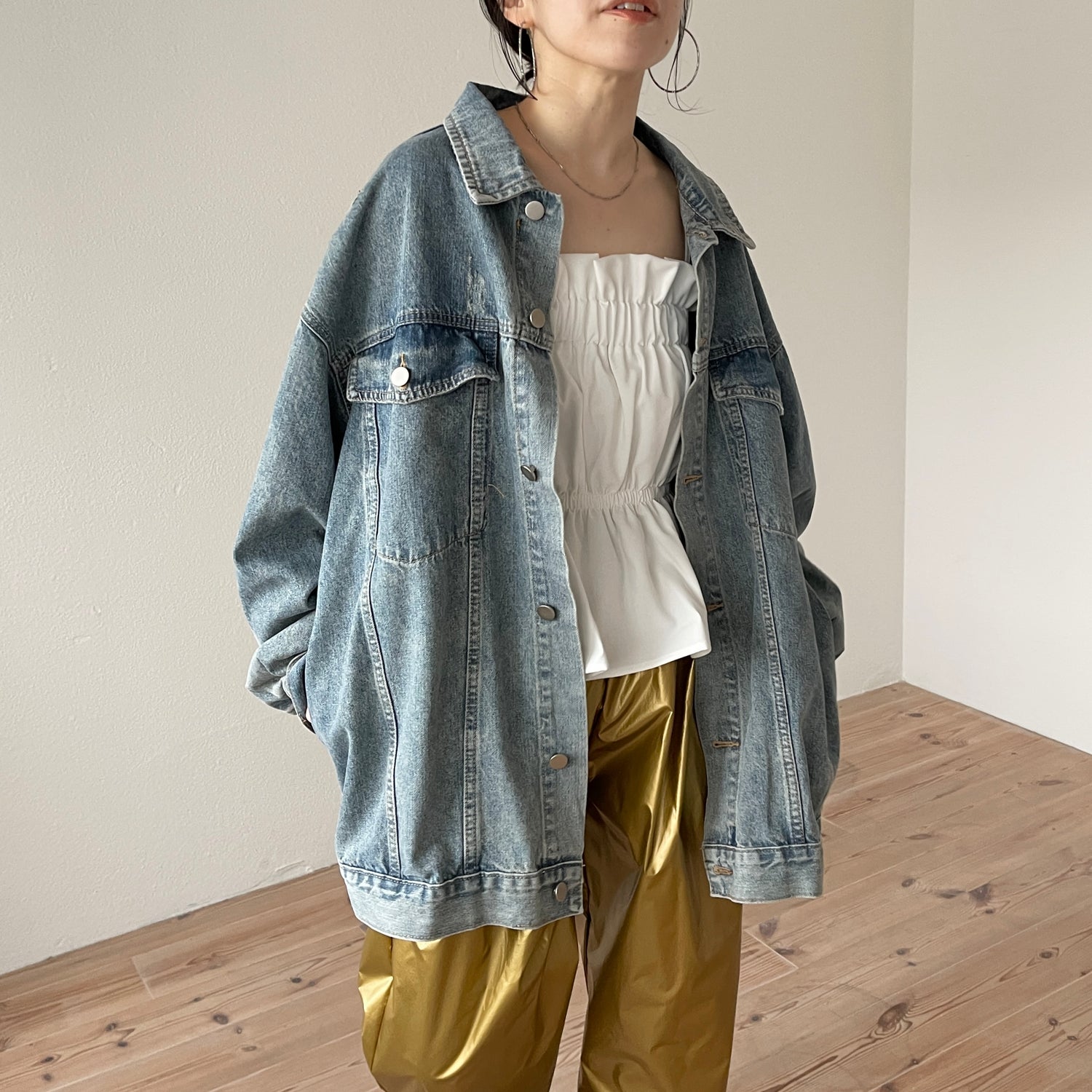perfect silhouette buddy denim jacket / blue