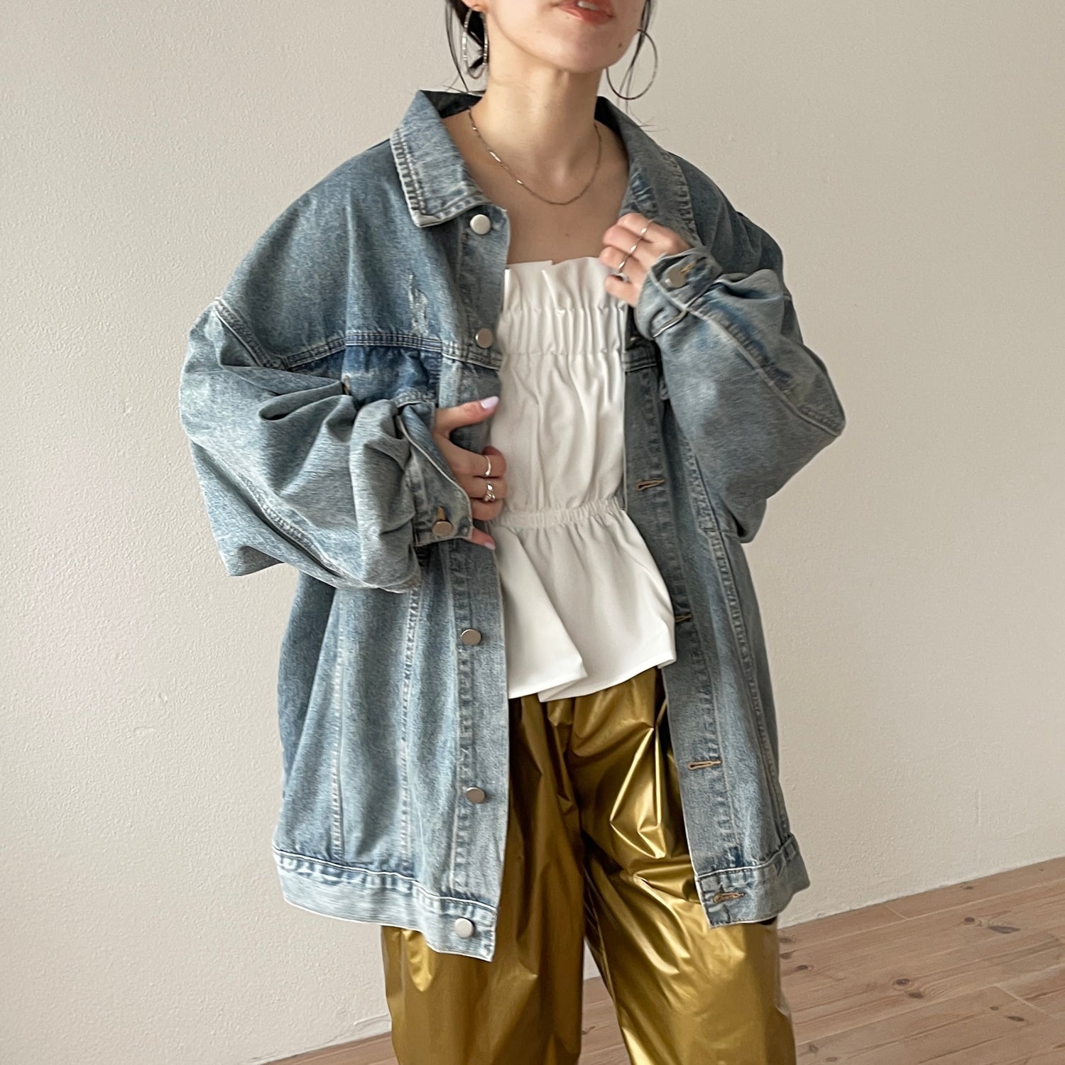 perfect silhouette buddy denim jacket / blue