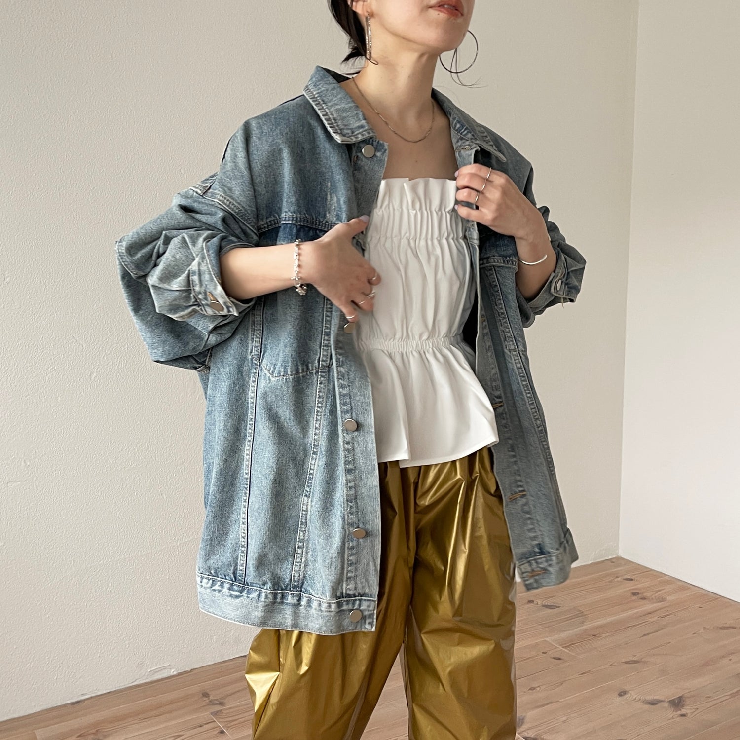 perfect silhouette buddy denim jacket / blue