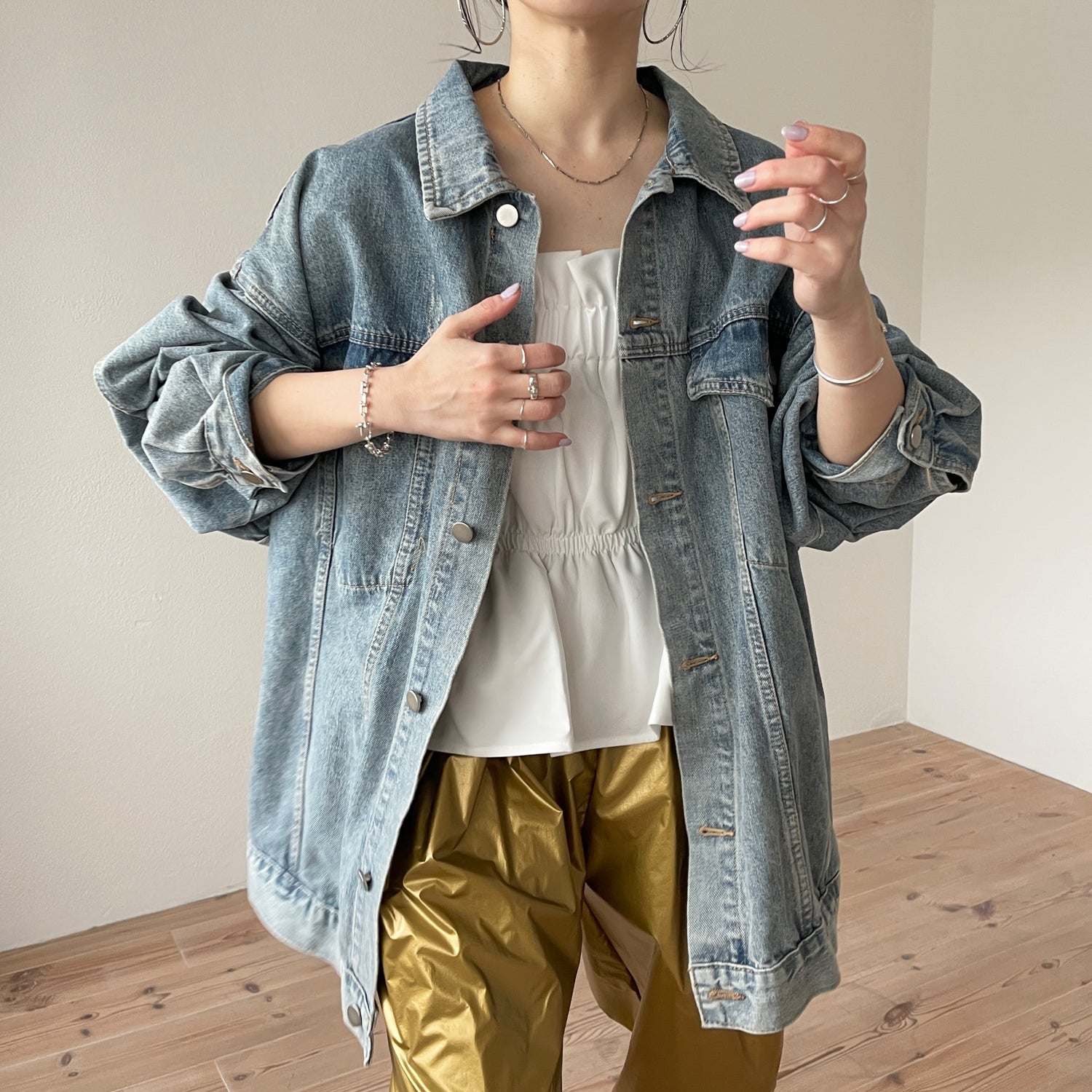 perfect silhouette buddy denim jacket / blue