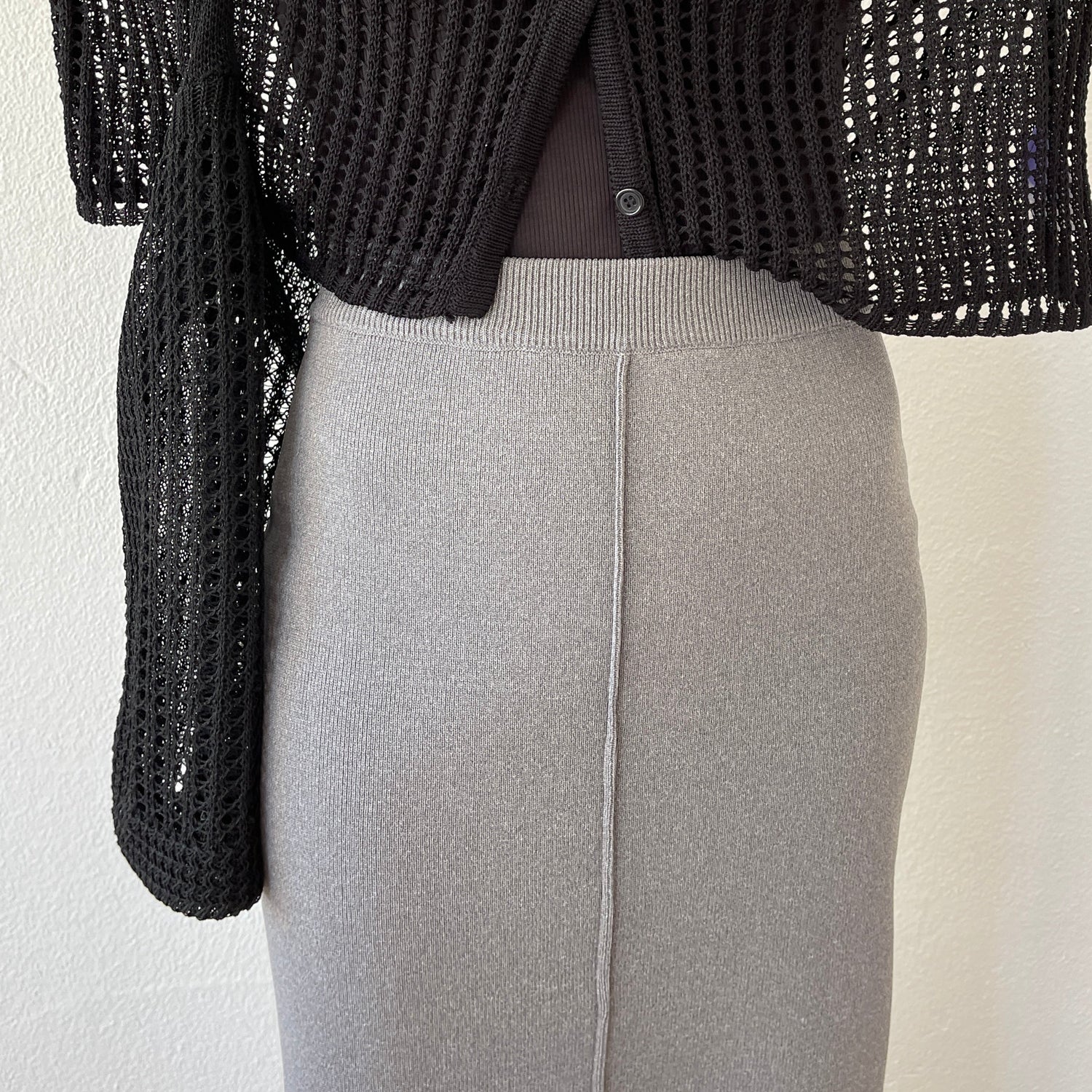 【SAMPLE】daily daily 2way knit skirt / gray