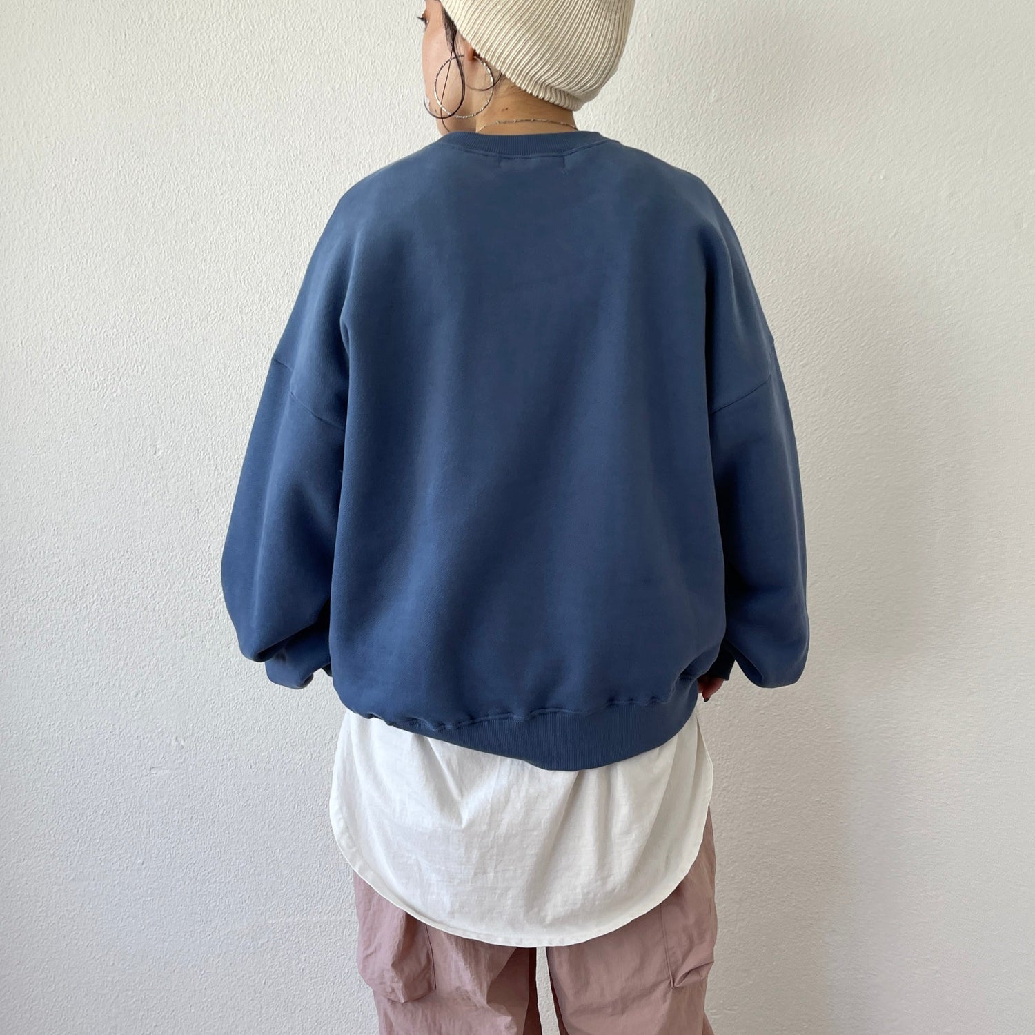 【SAMPLE】shopping bear sweat / navy