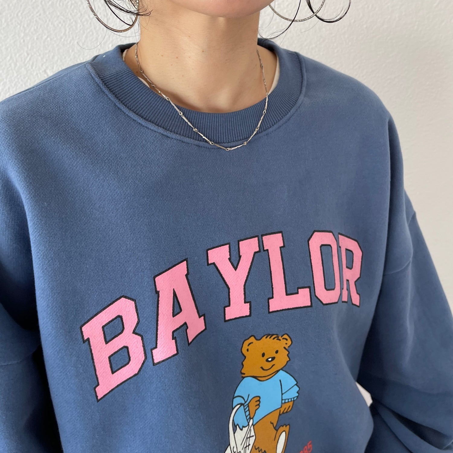 【SAMPLE】shopping bear sweat / navy