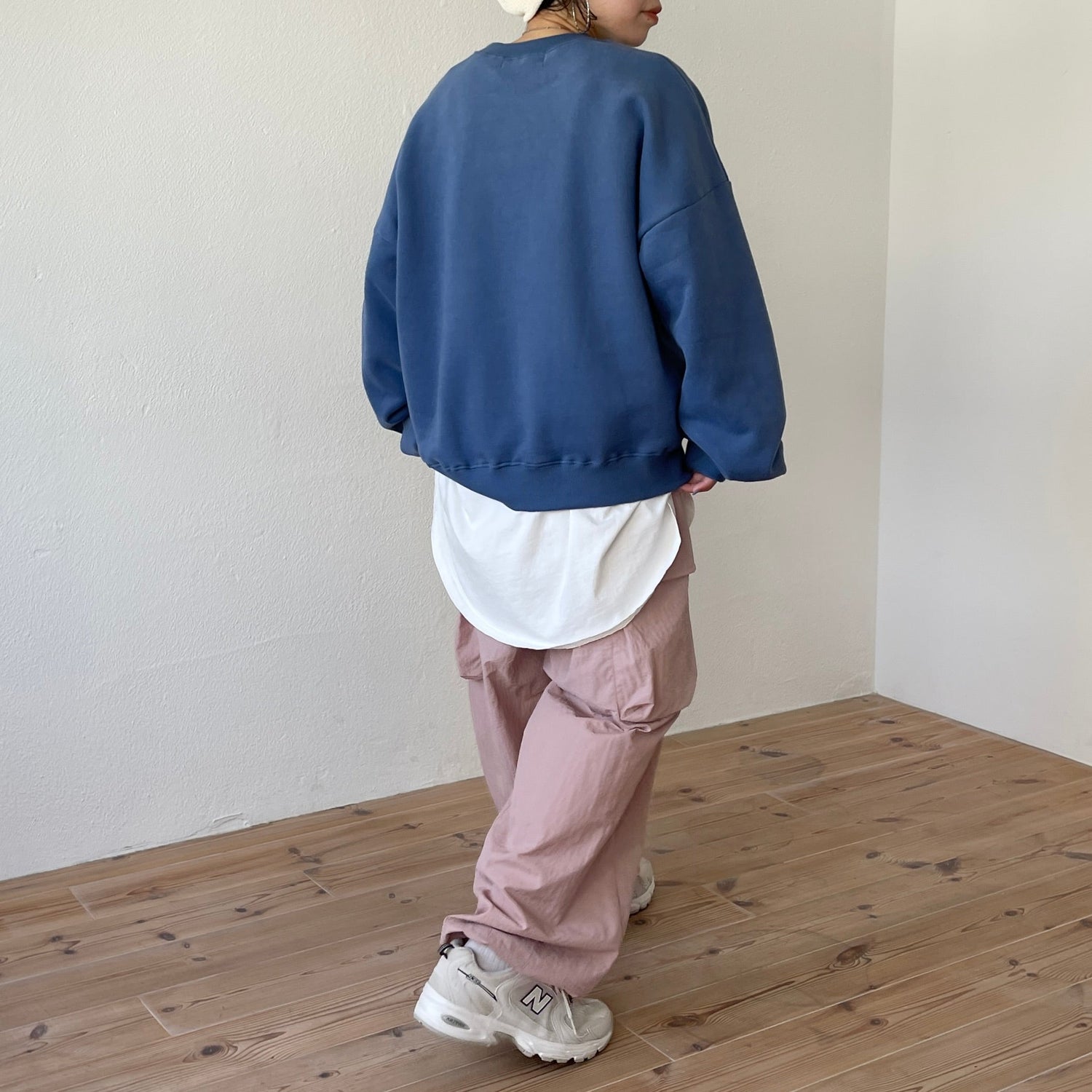 【SAMPLE】shopping bear sweat / navy