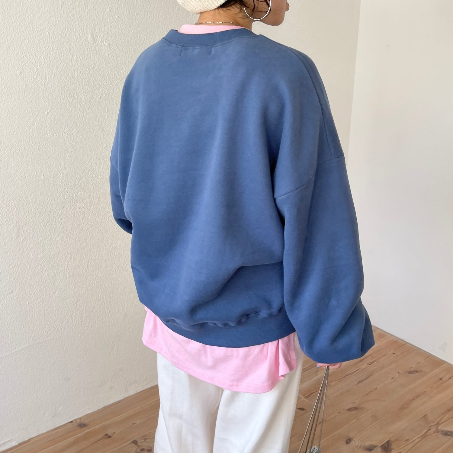 【SAMPLE】shopping bear sweat / navy