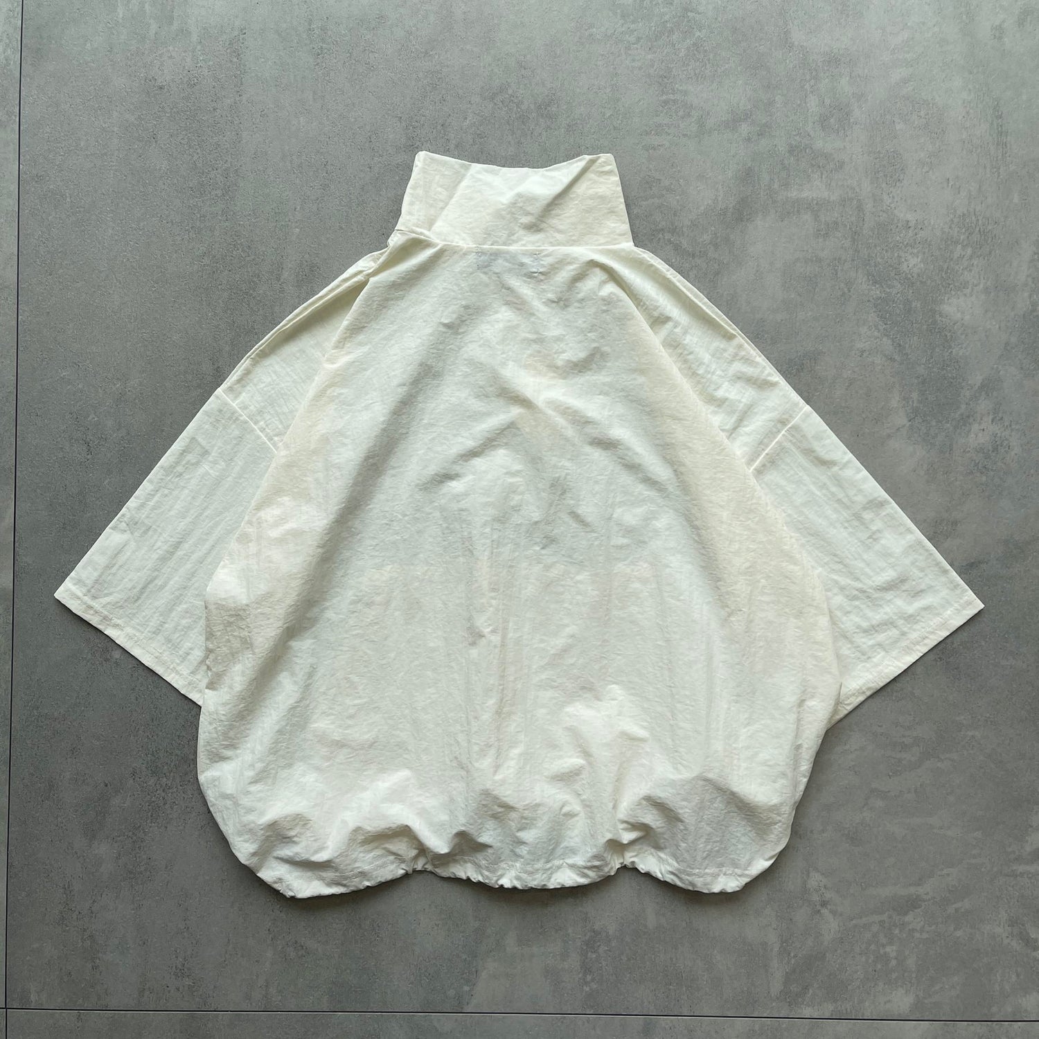 (2点SET) half zip nylon set up / ivory