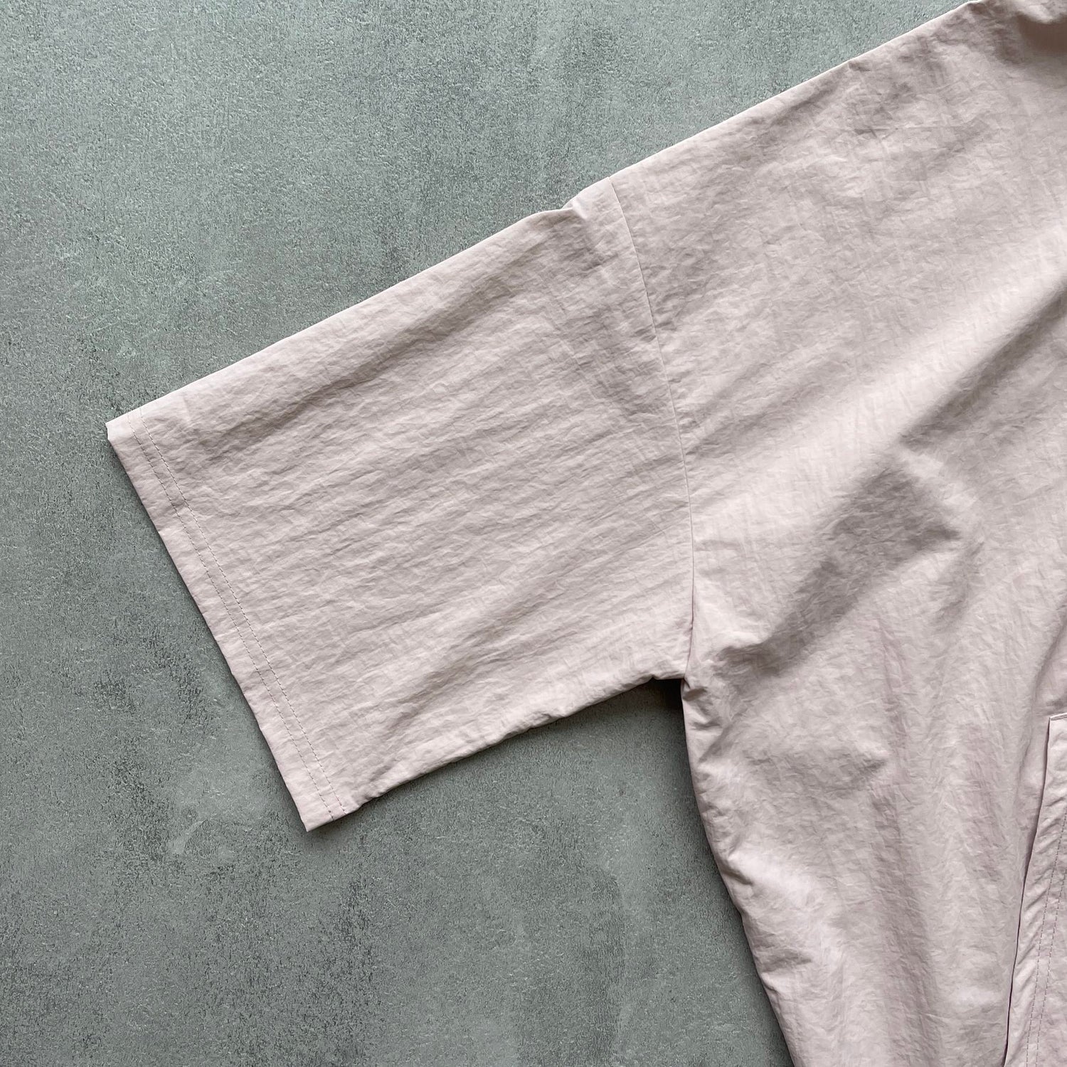 (2点SET) half zip nylon set up / pink