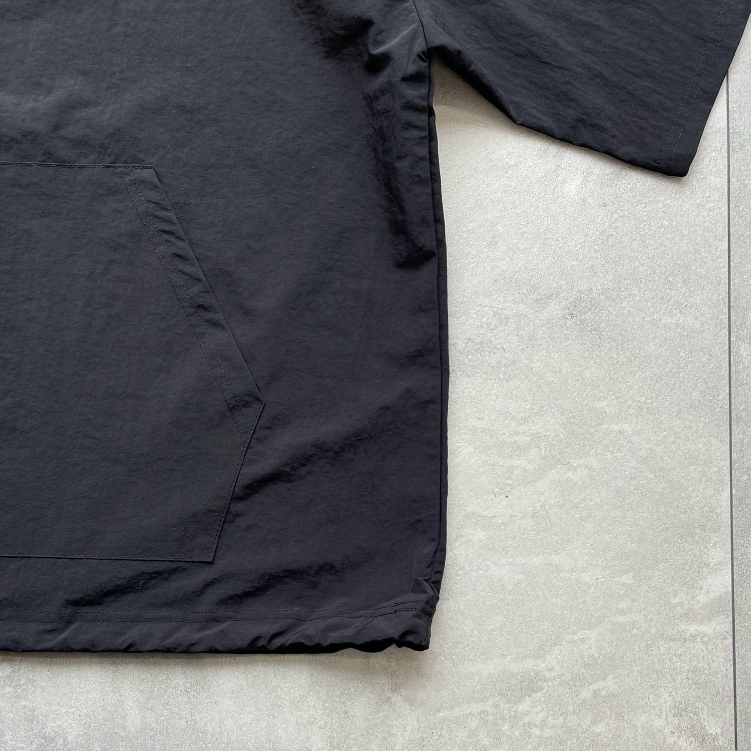 (2点SET) half zip nylon set up / black