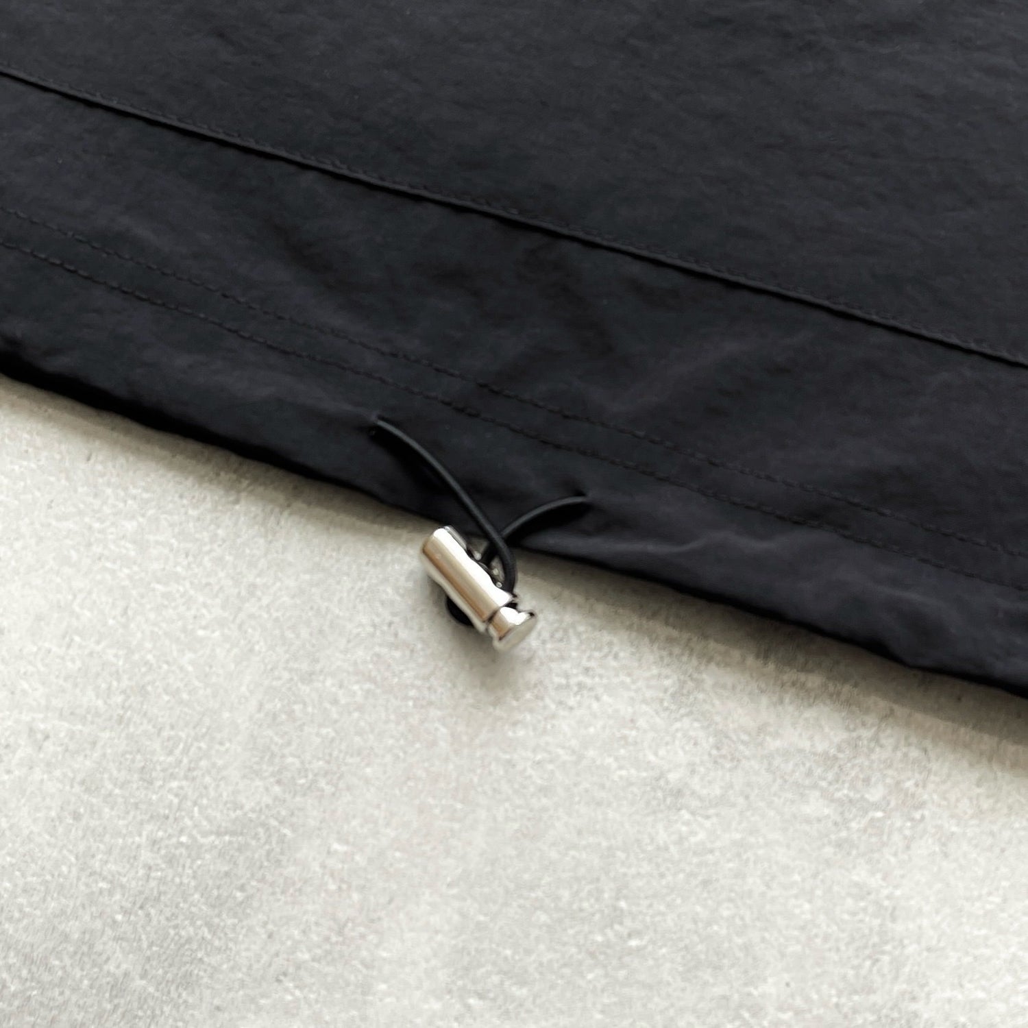 (2点SET) half zip nylon set up / black