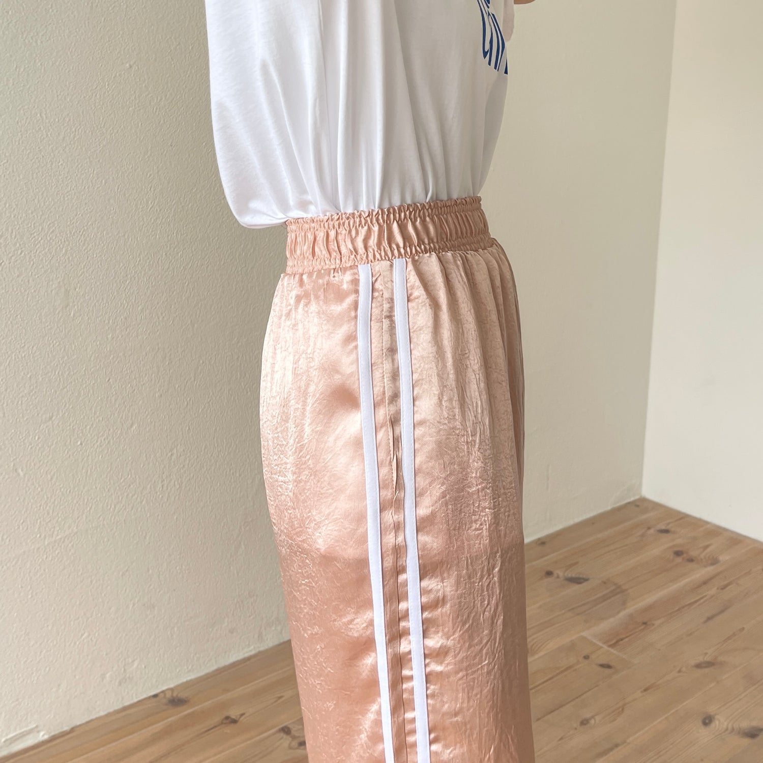 side line shiny pants / mint
