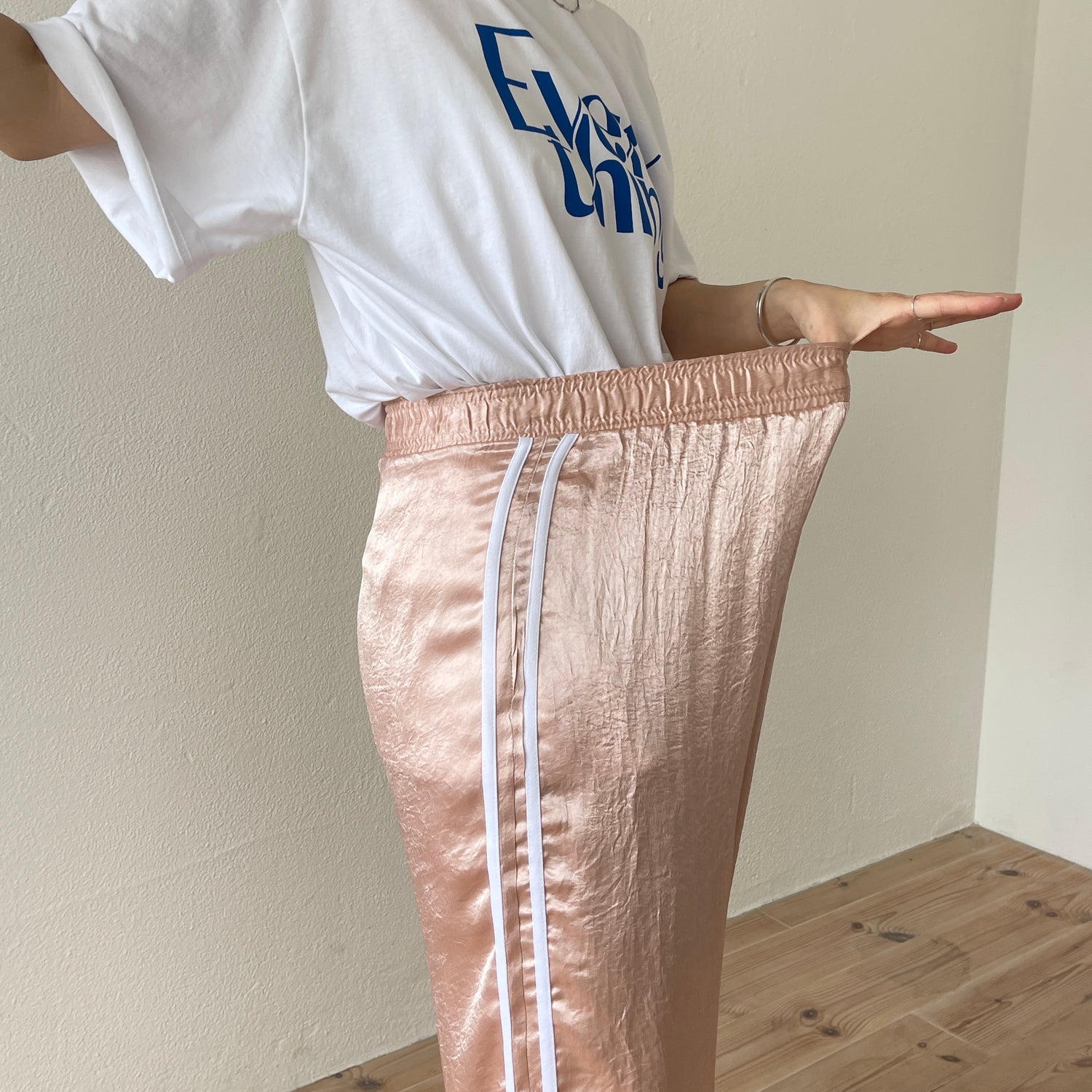 side line shiny pants / mint