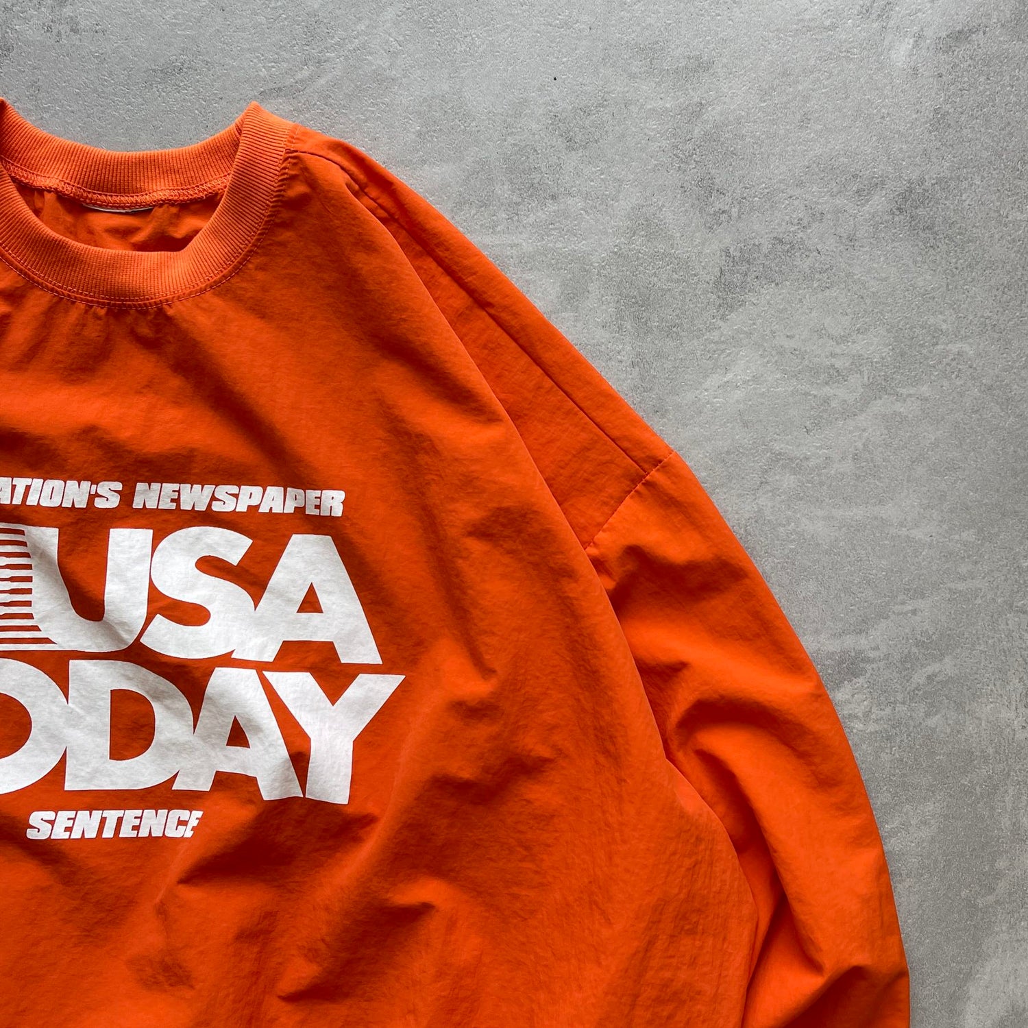USA TODAY nylon tee / orange