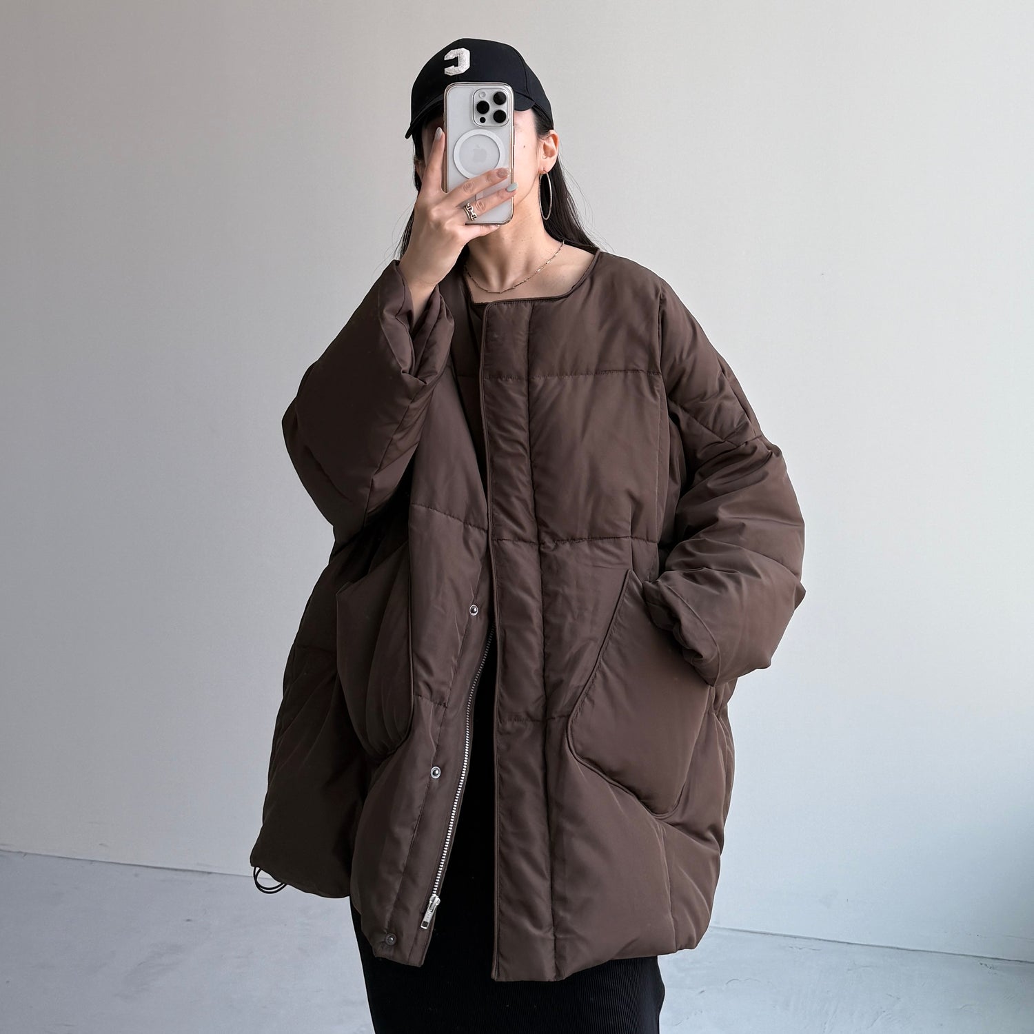 perfect silhouette down / brown