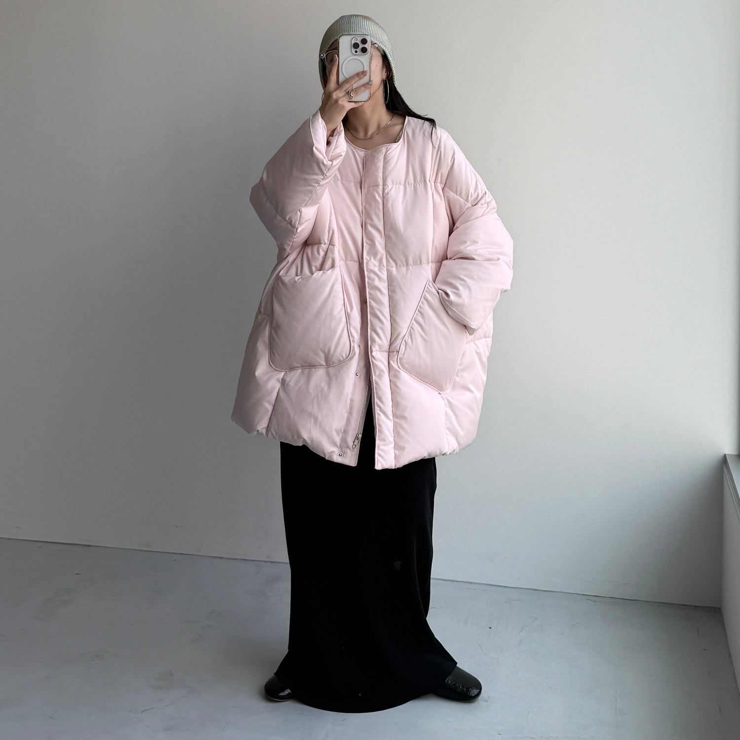 perfect silhouette down / baby pink