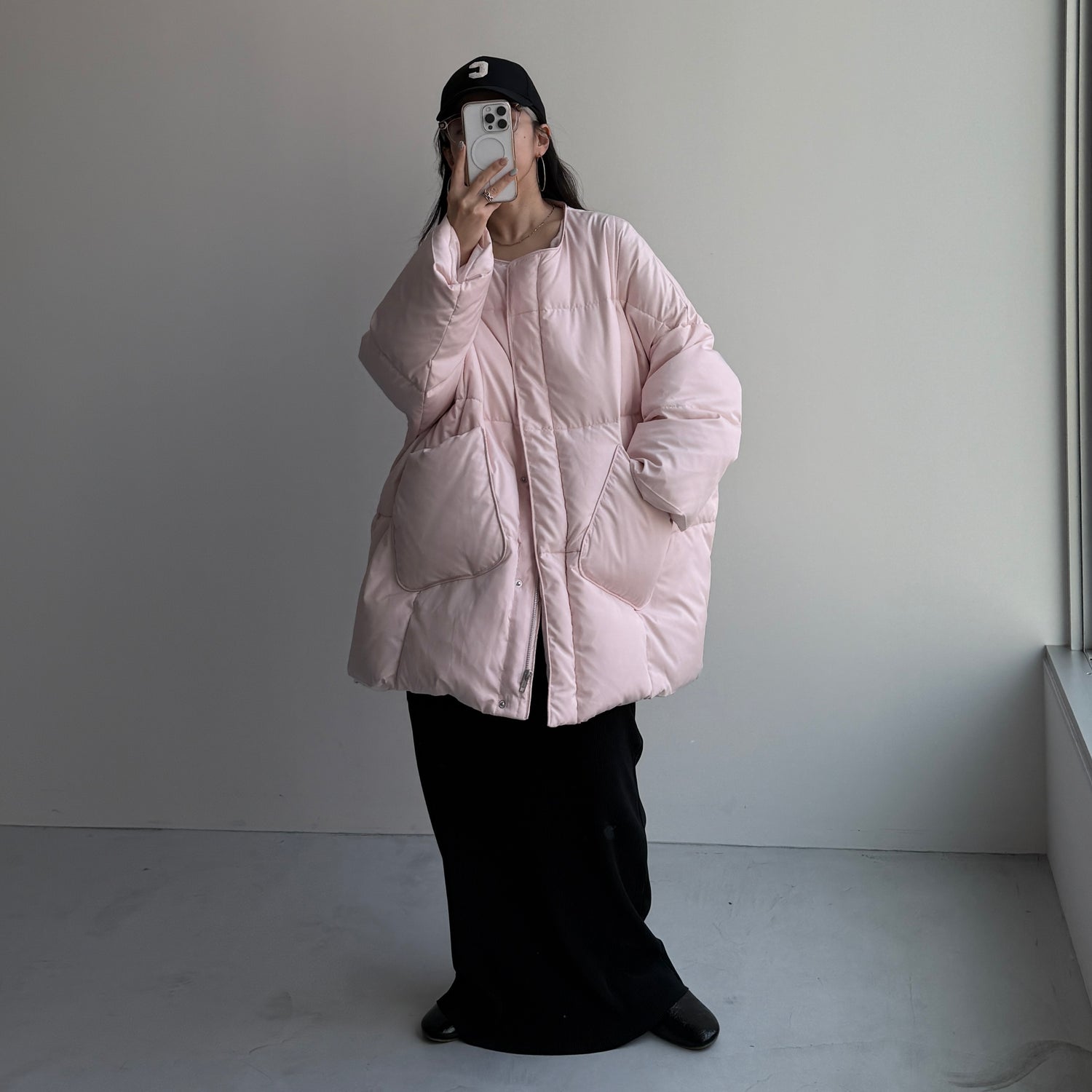 perfect silhouette down / baby pink