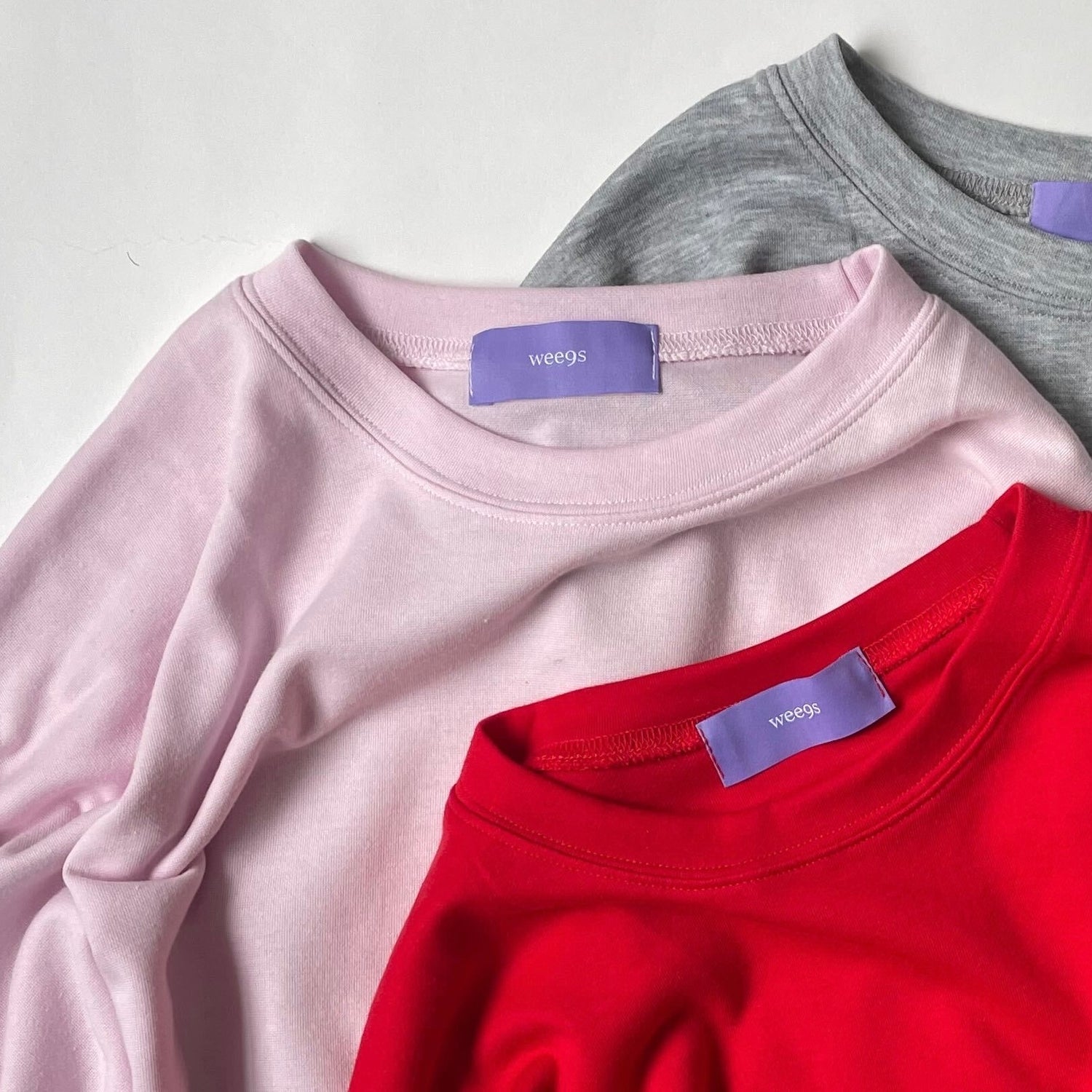 super loose light sweatee / baby pink