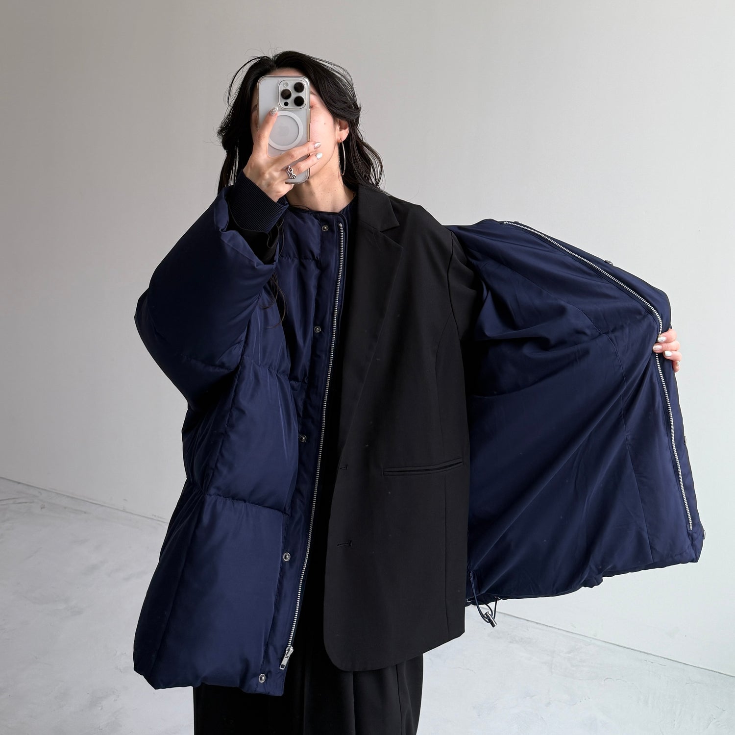 perfect silhouette down / navy