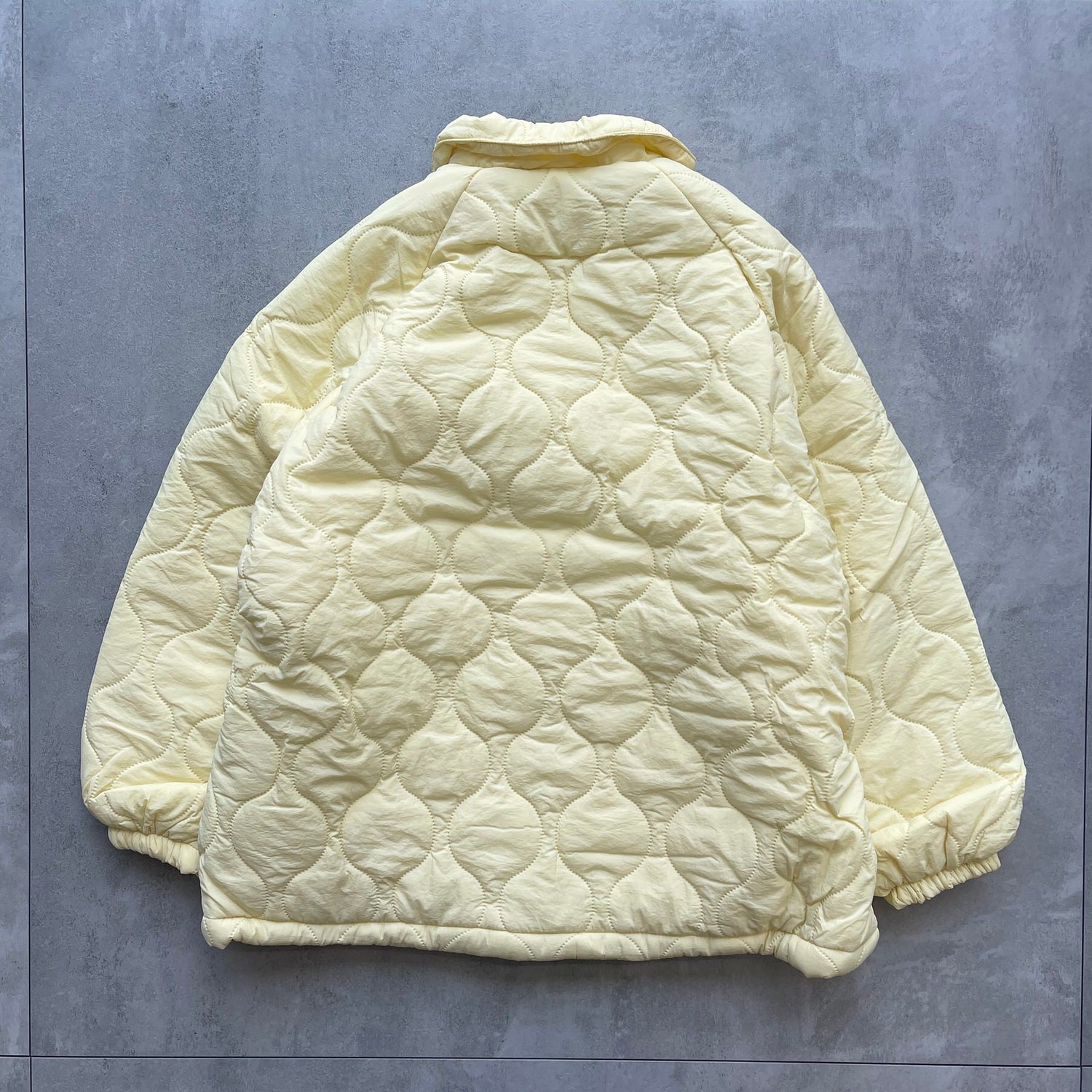 WATA AME quilting jacket / light yellow