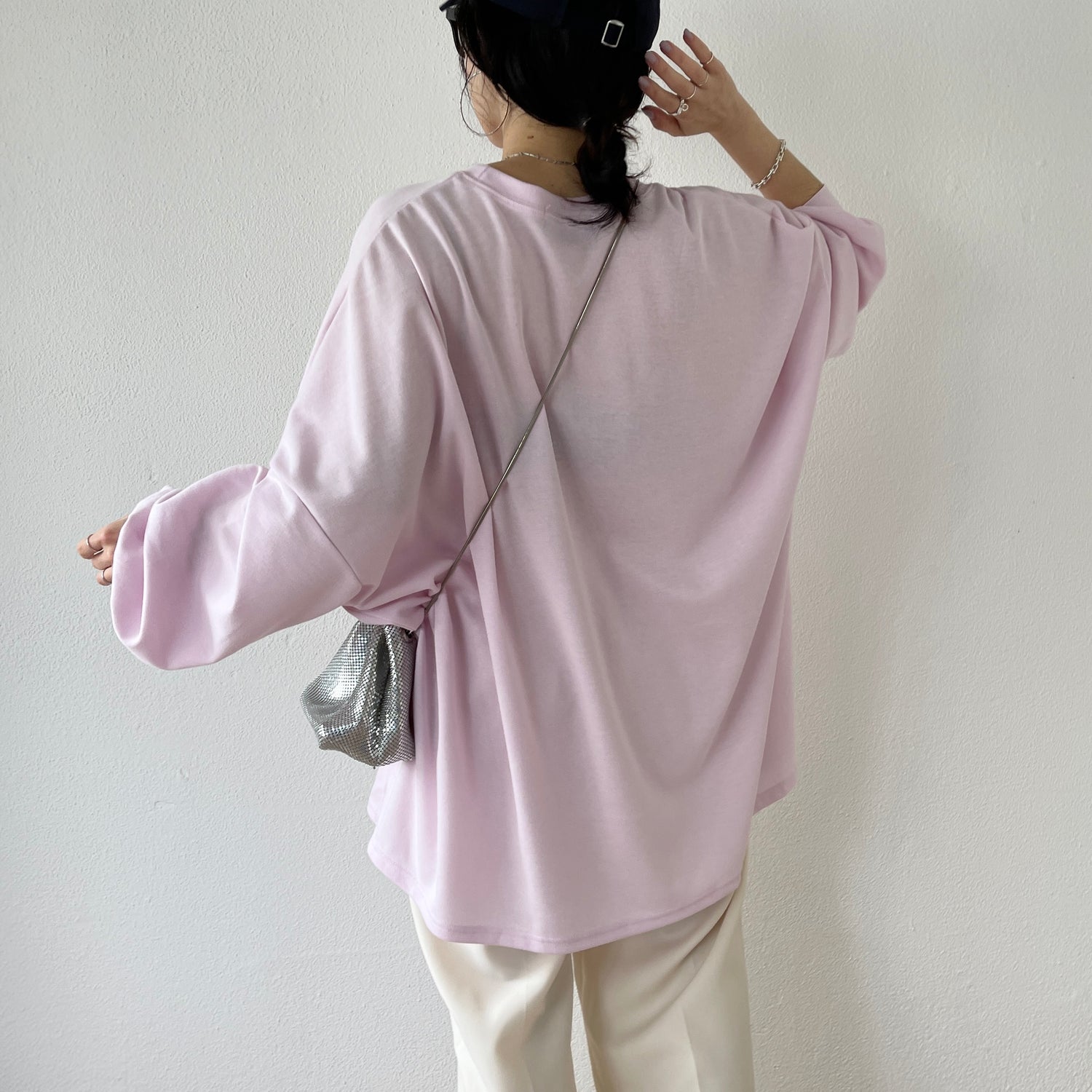 super loose light sweatee / baby pink