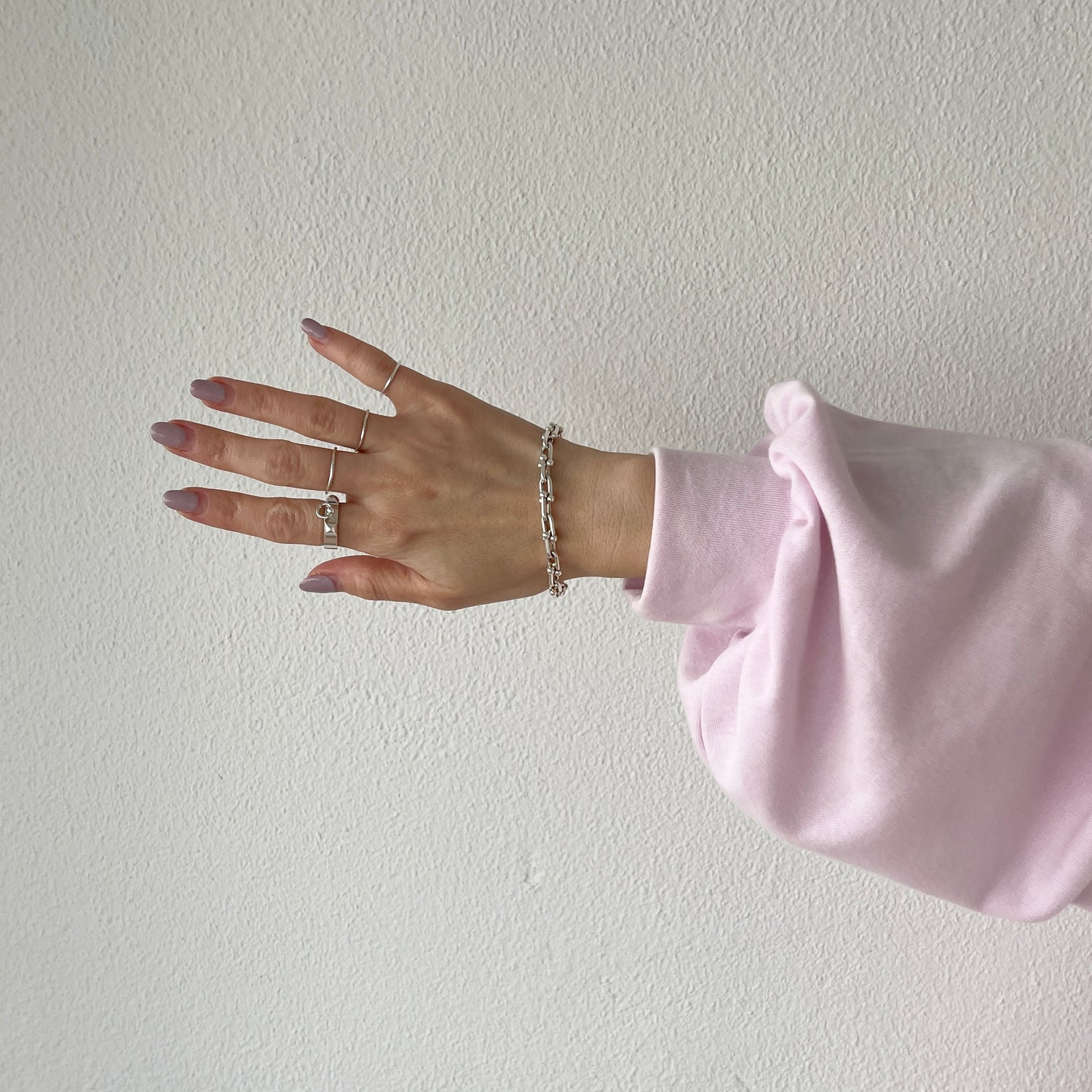 super loose light sweatee / baby pink