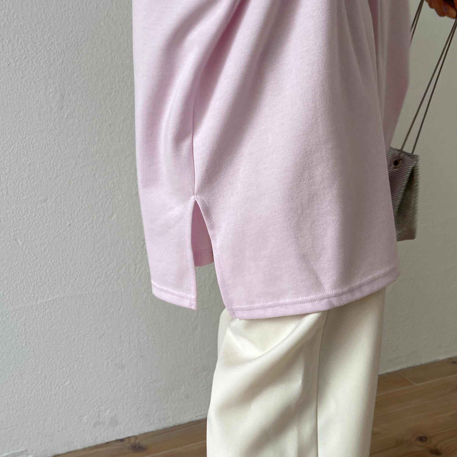 super loose light sweatee / baby pink