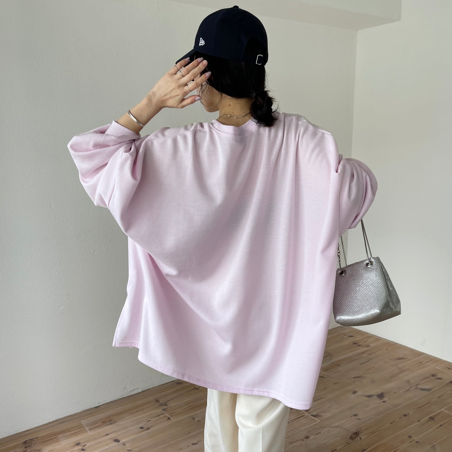 super loose light sweatee / baby pink