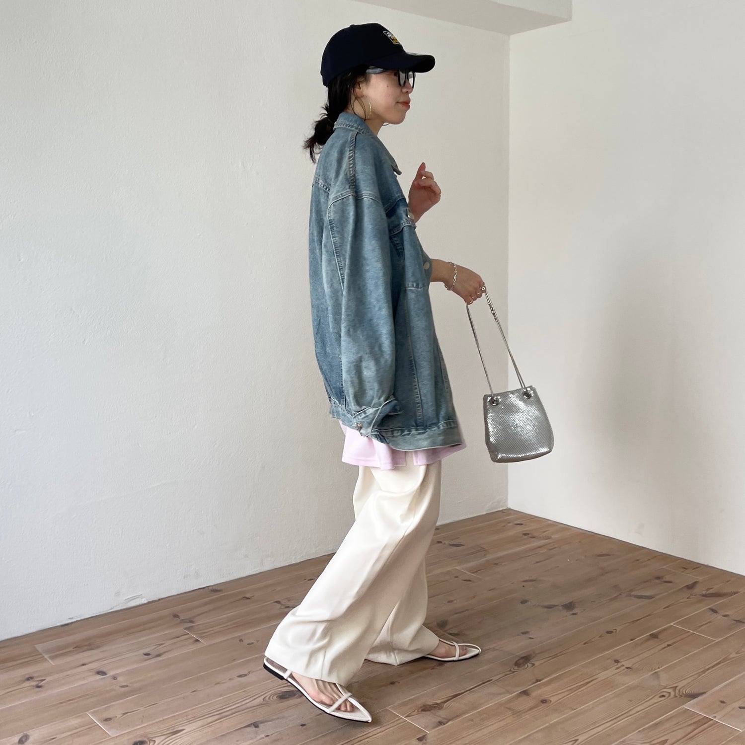 super loose light sweatee / baby pink