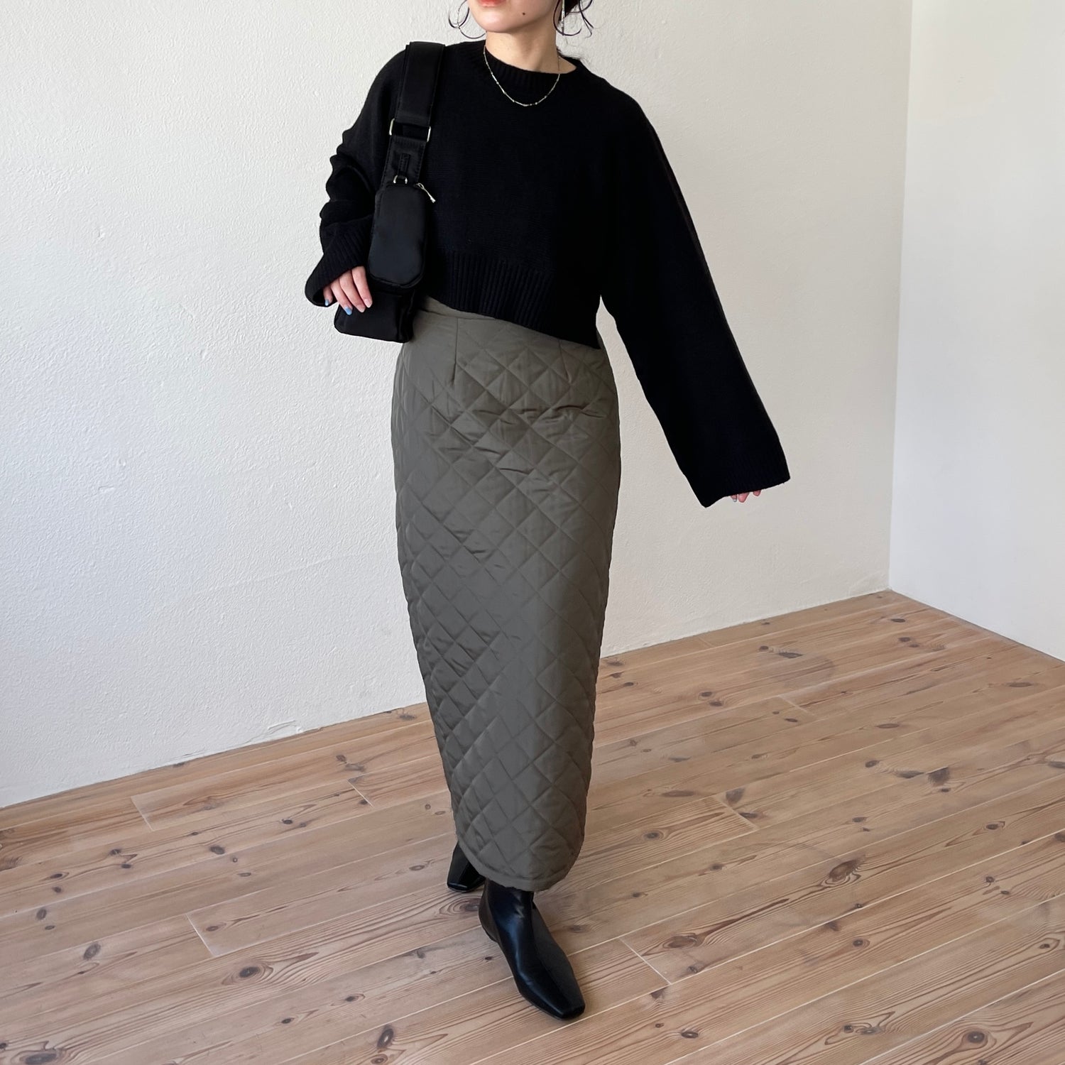 quilting skirt / green