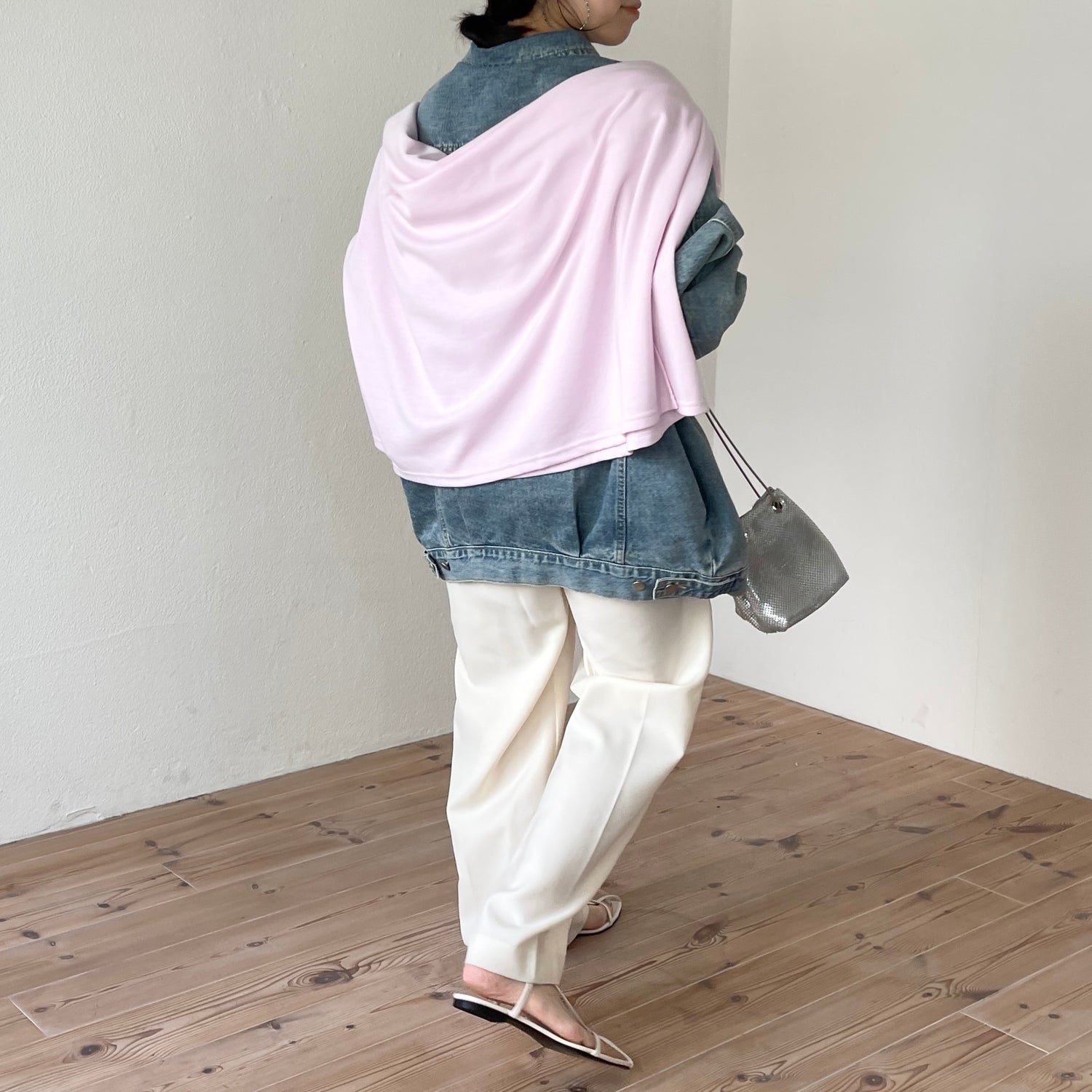 super loose light sweatee / baby pink
