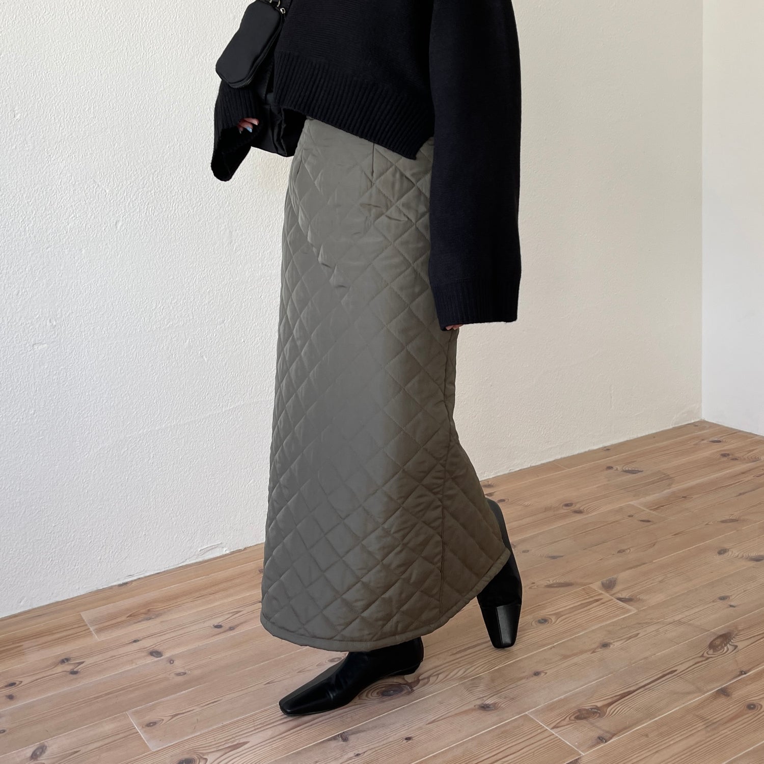 quilting skirt / green