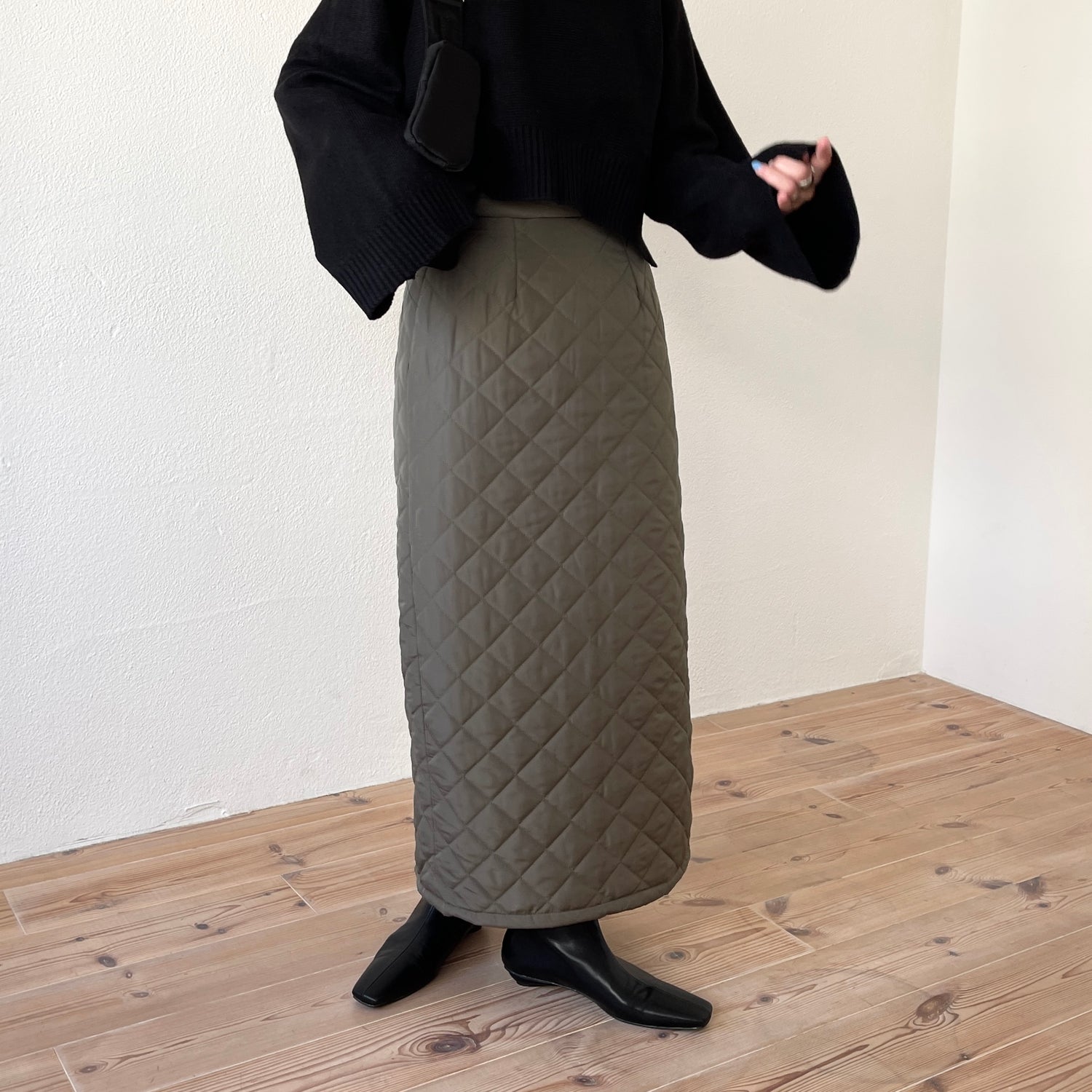 quilting skirt / green