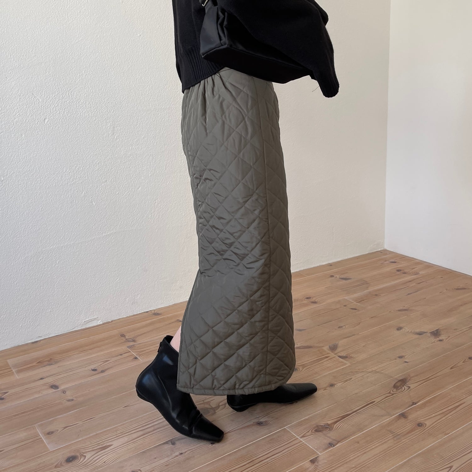 quilting skirt / green